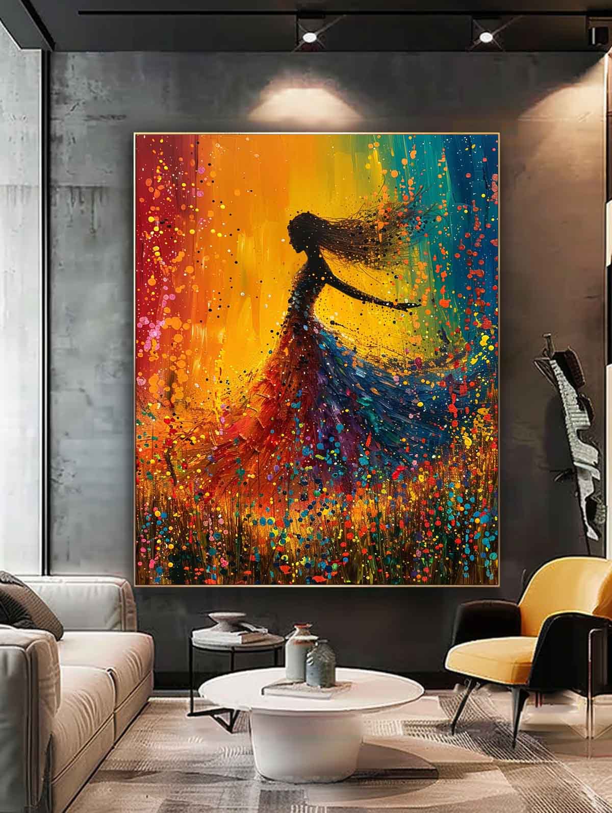 Wall Art People Painterly Dynamic Dance