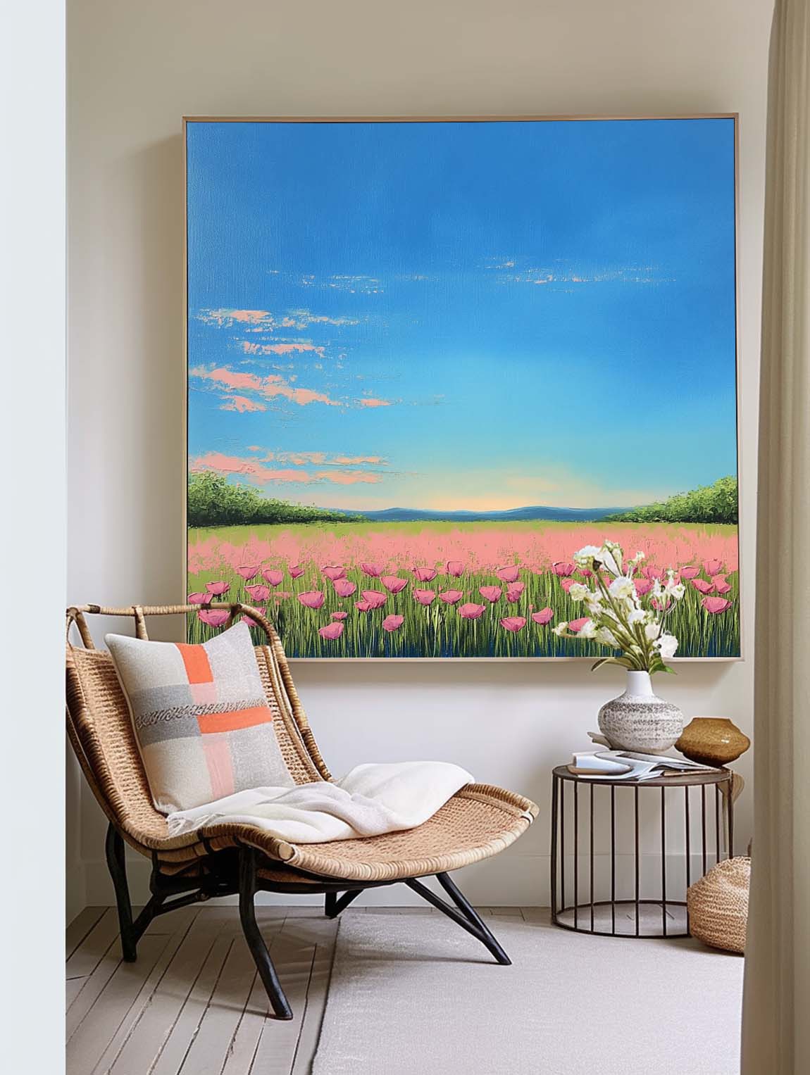 Wall Art Landscape Modern Cottagecore Soft