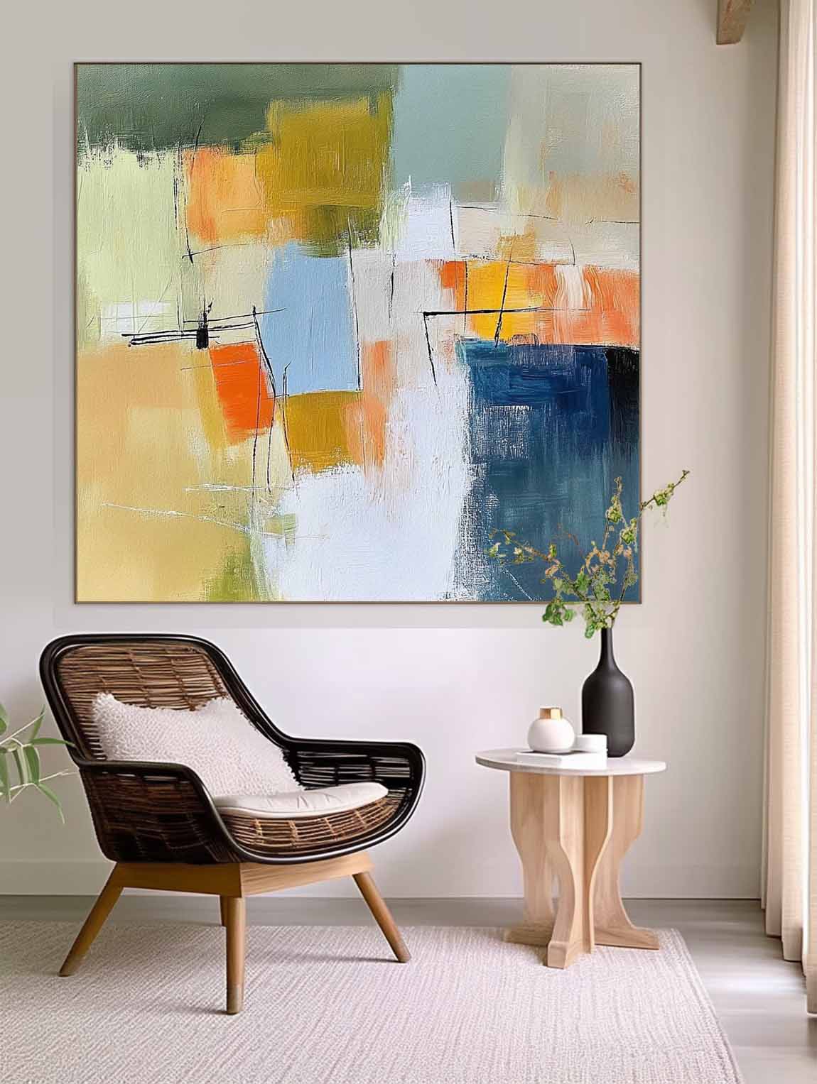 Wall Art Abstract Soft Gradient Sky Natural