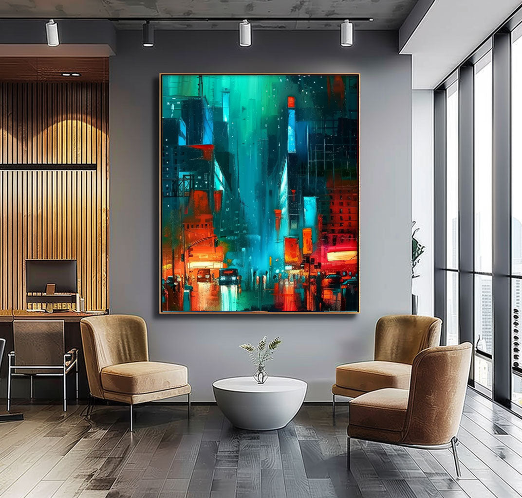 Wall Art Architecture Impasto Moody Energetic