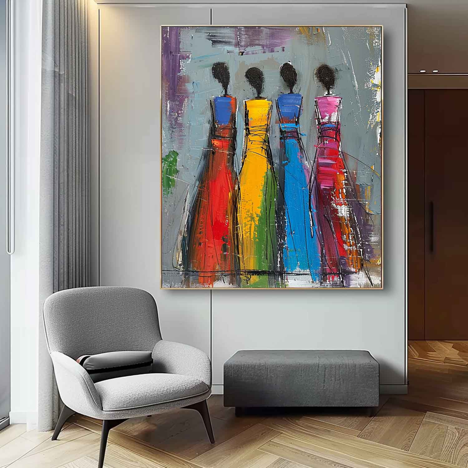 Wall Art People Minimalist Introspective Meditative