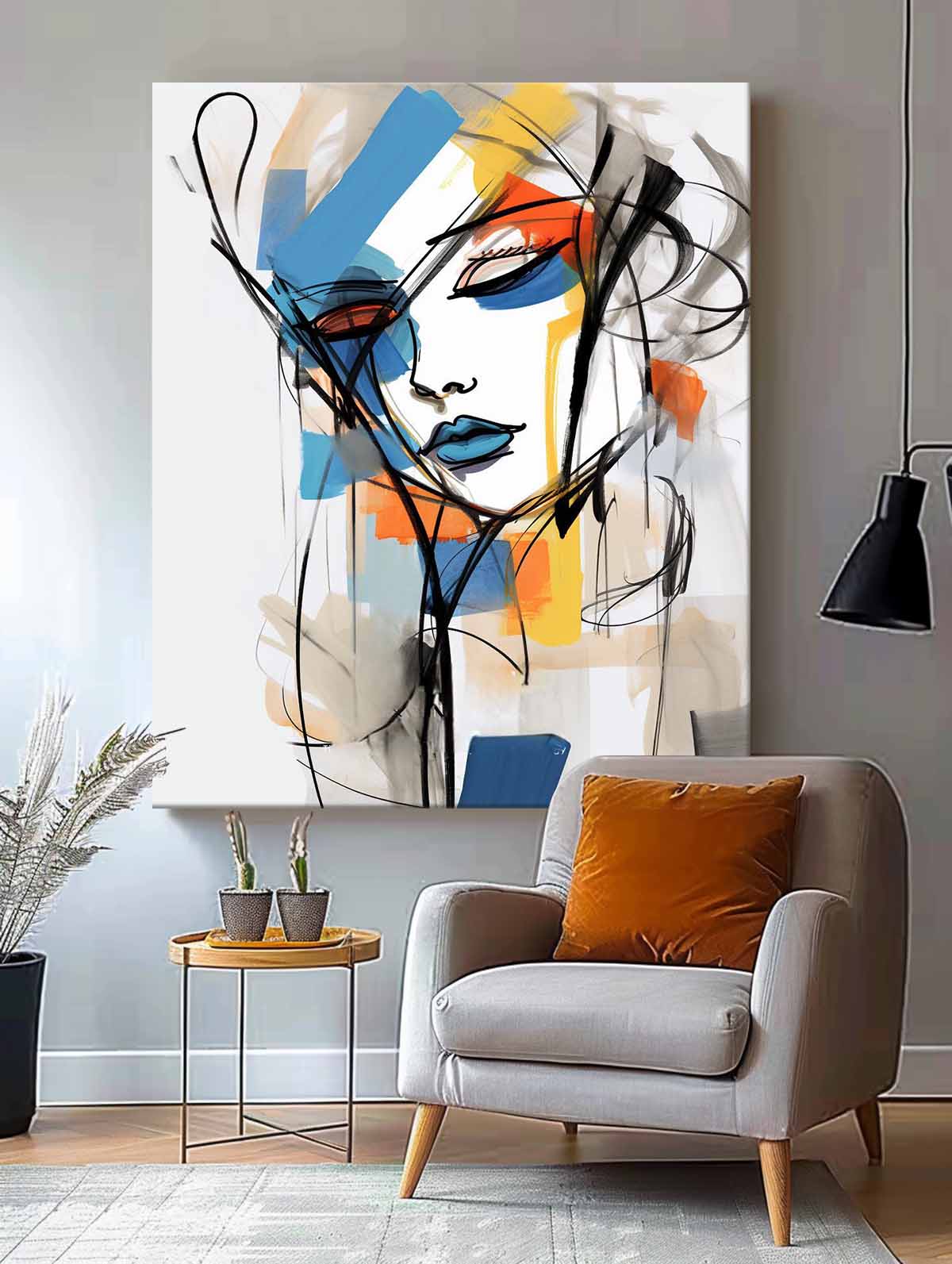 Wall Art People Fashion Abstract Expressive