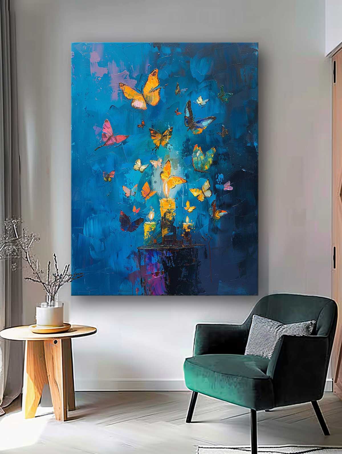 Wall Art Abstract Contemporary Warm Painterly