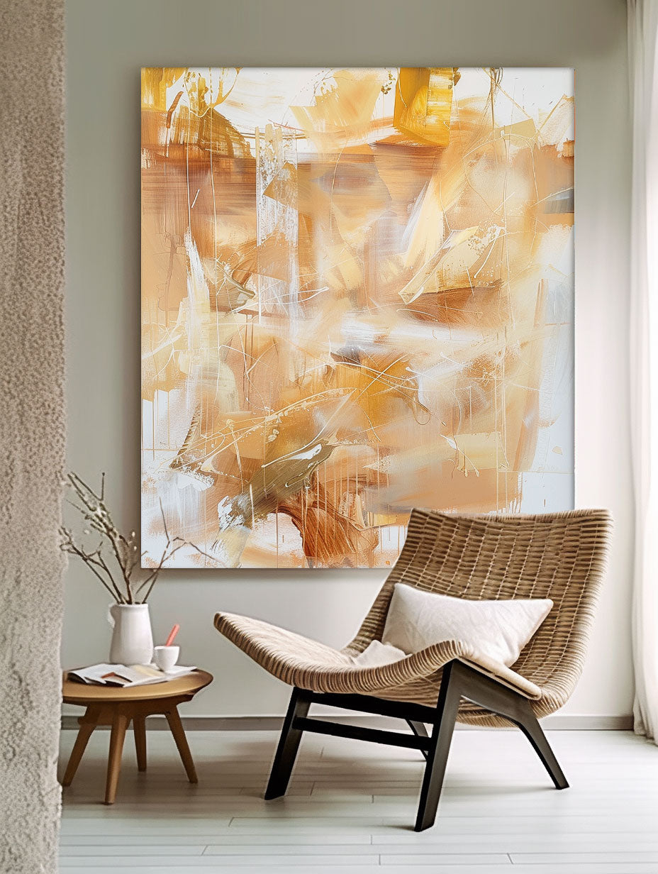 Abstract Canvas Art AB568 - Neutralighting