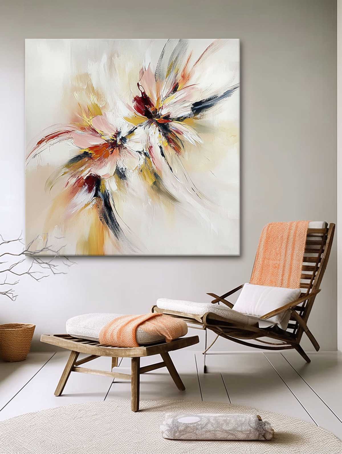 Wall Art Abstract Expressionist Dynamic Burst