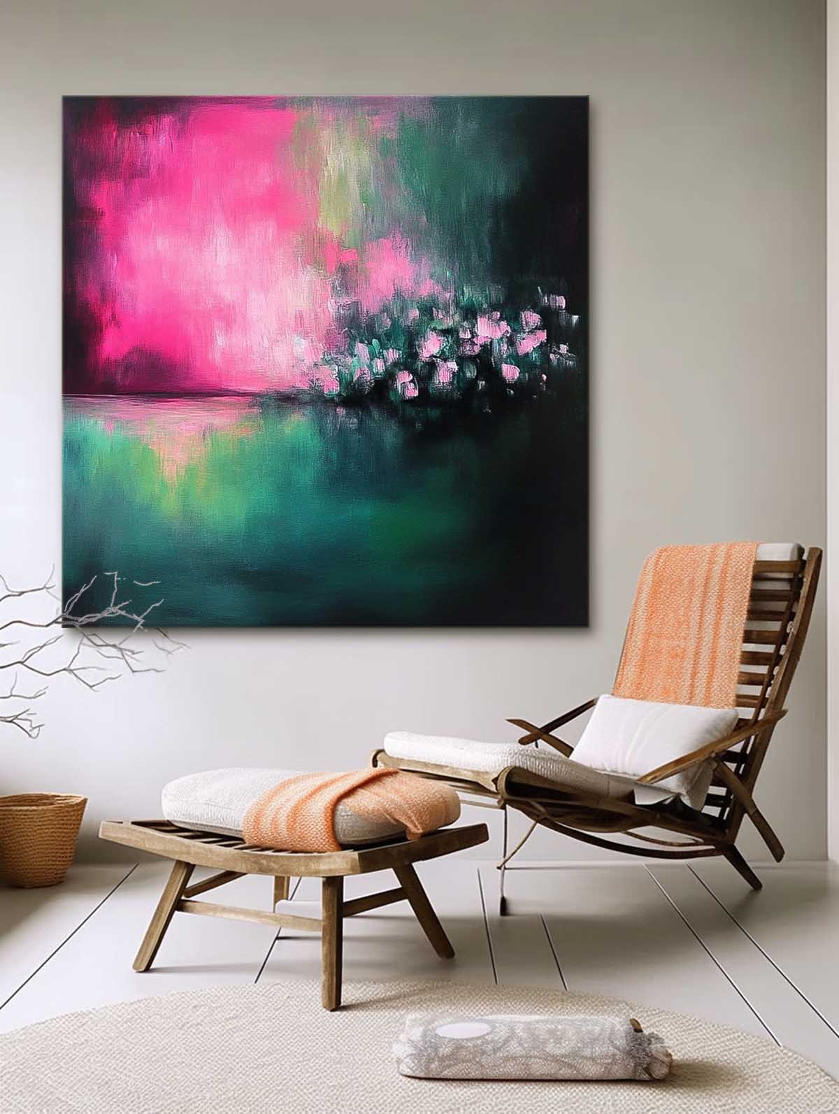 Wall Art Abstract Lyrical Neo-Impressionist Scene