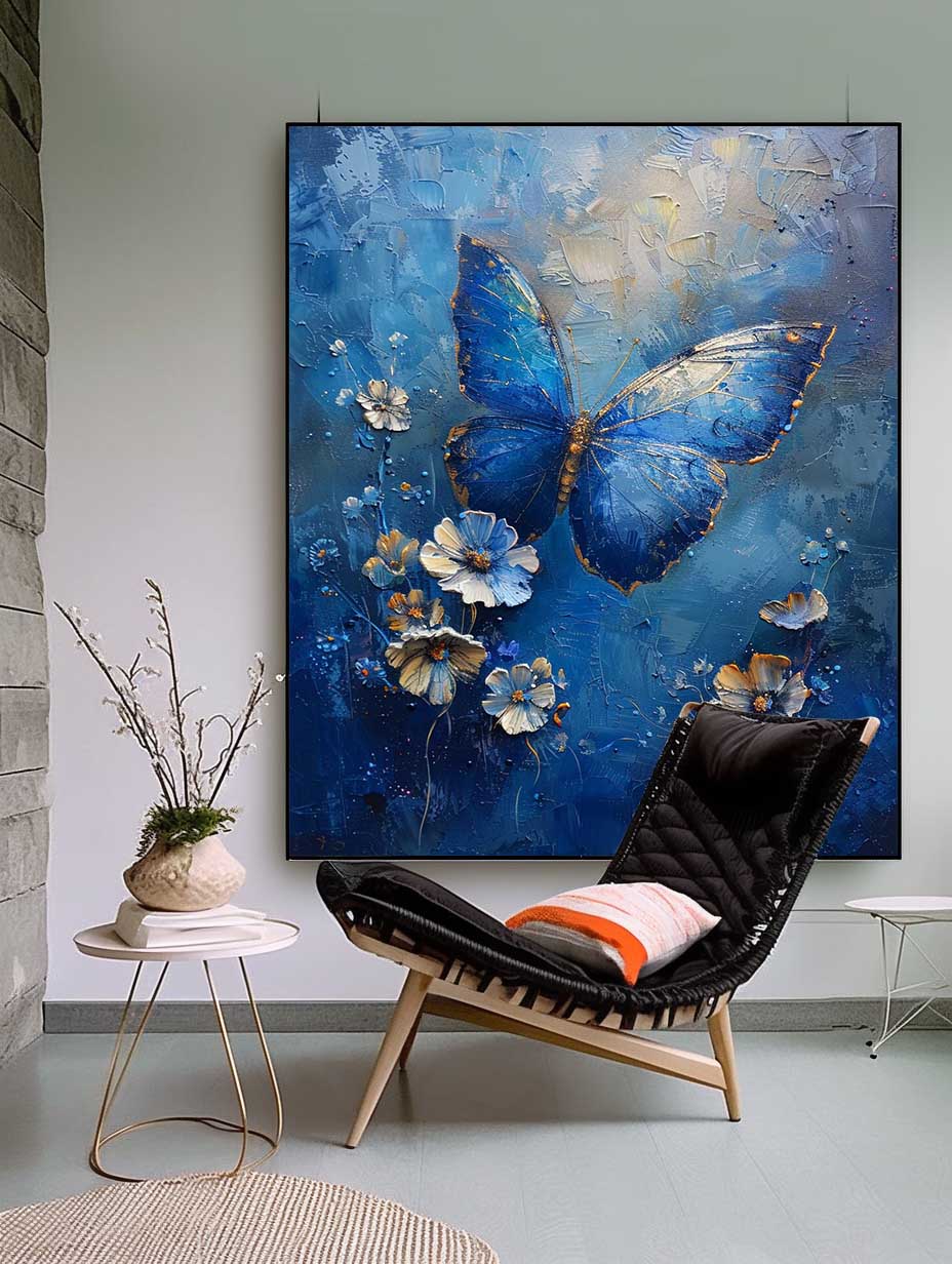 Wall Art Impasto Animal Butterfly Expressionist