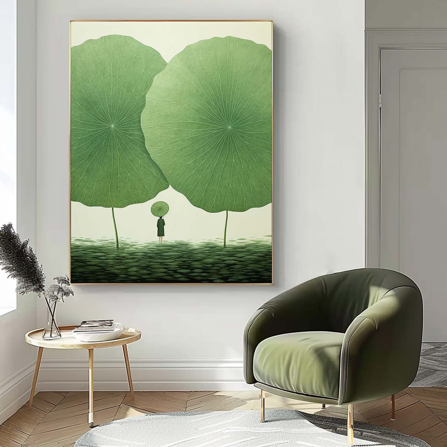 Wall Art Flower Oriental Serene Meditative