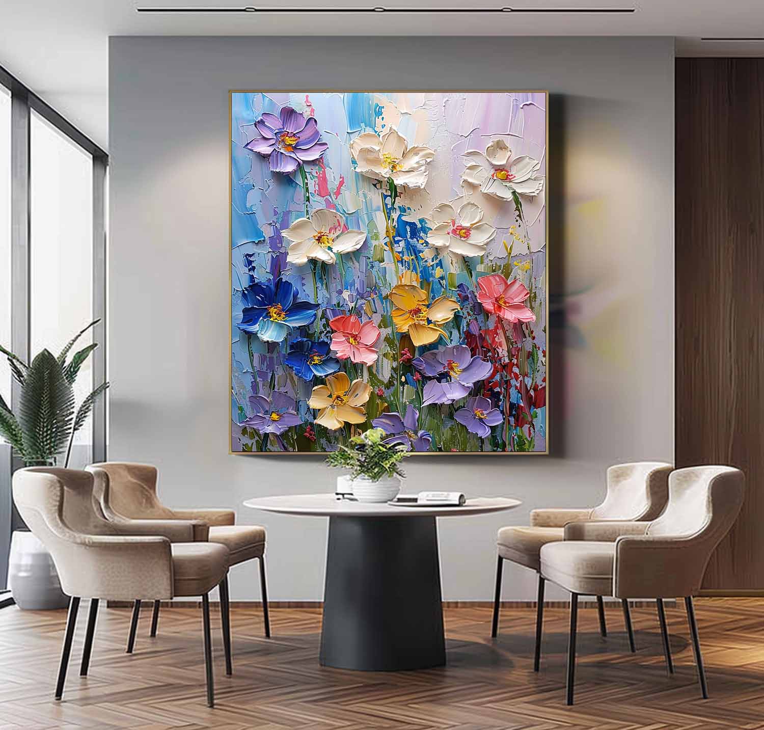 Wall Art Floral Serene Contemplative Elegant