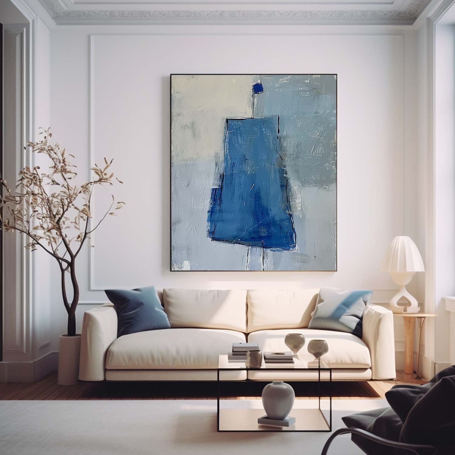Wall Art Minimalist Elegant Serene Painterly