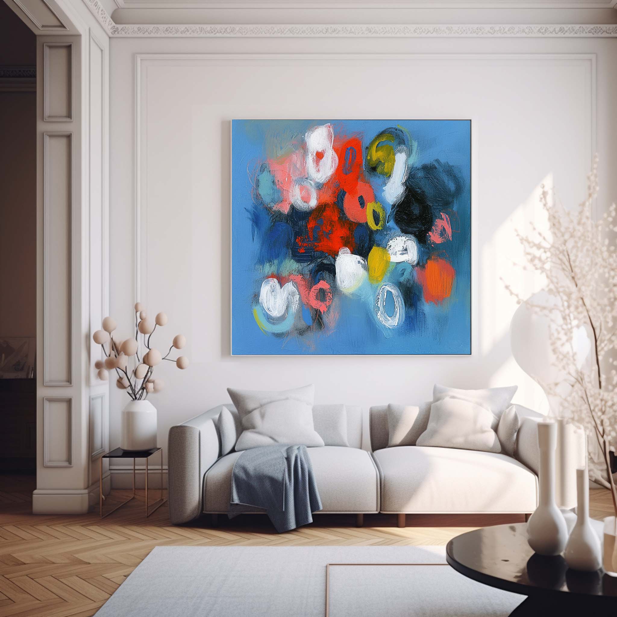 Wall Art Abstract Vibrant Organic Pop
