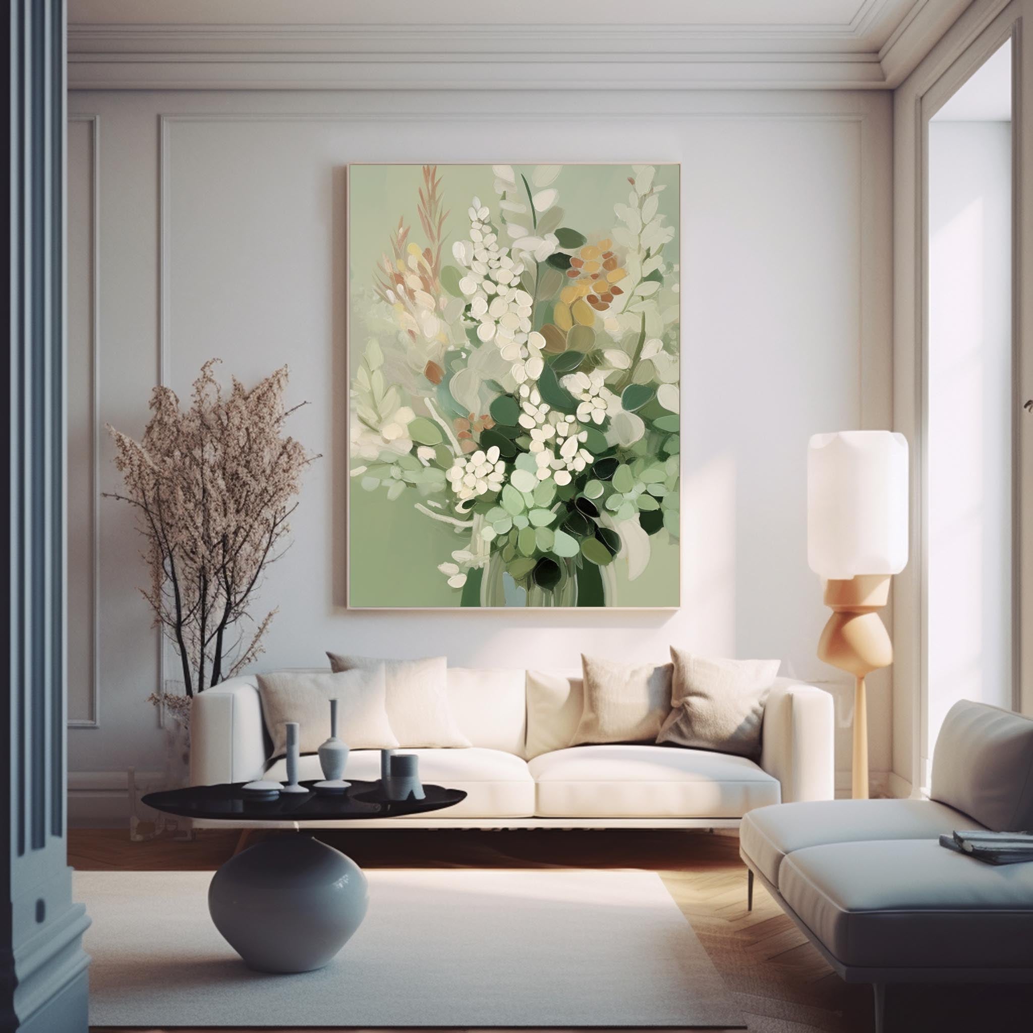 Wall Art Flower Still Life Soft Dense