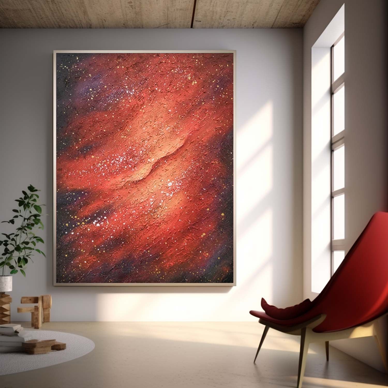 Abstract Canvas Art AB608 - Neutralighting