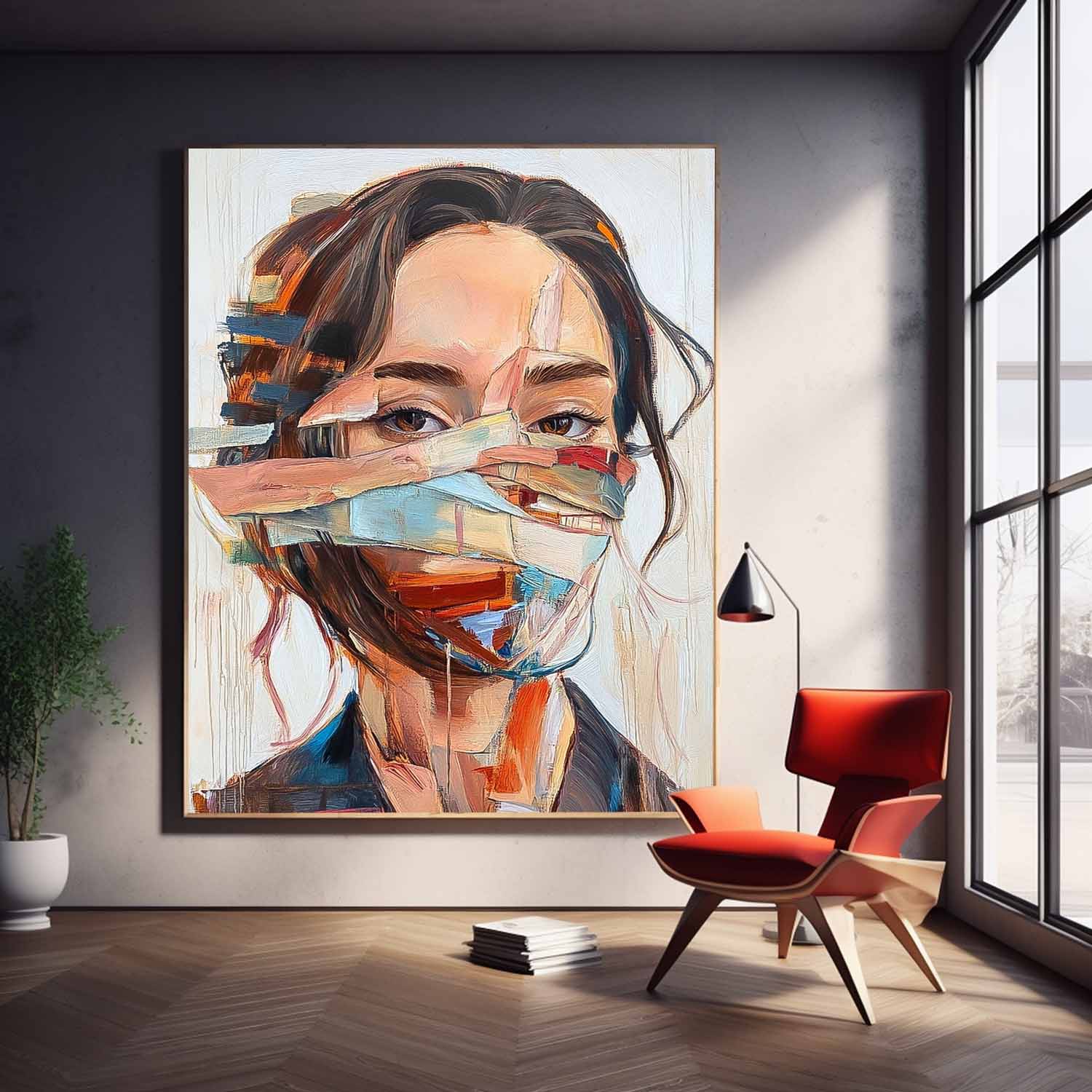 Wall Art People Contemporary Abstract Expressionist