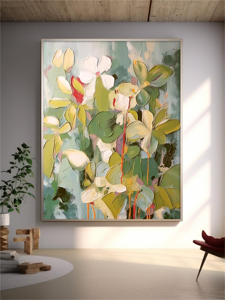 Wall Art Fresh Pale Petal Botanical Blossom