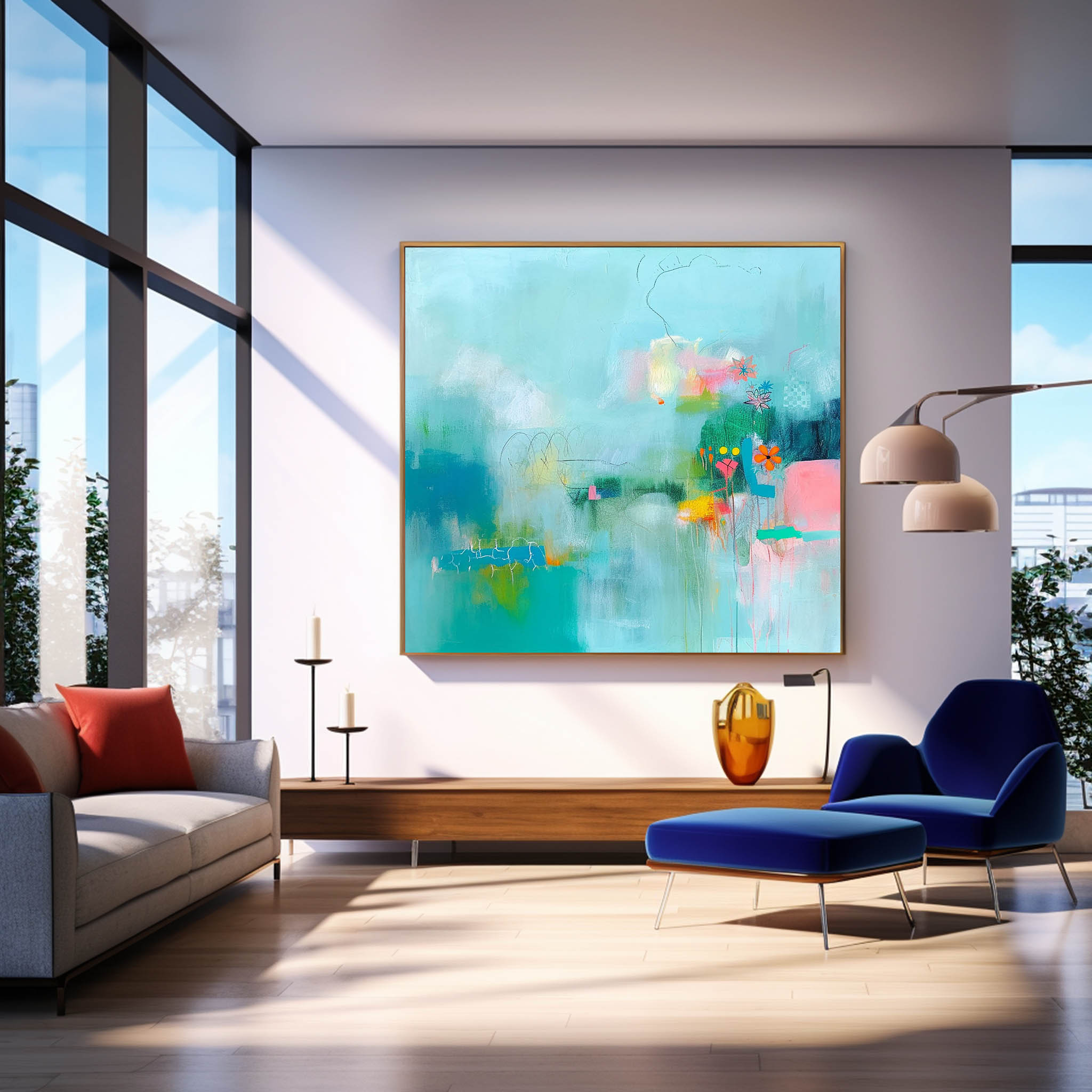 Abstract Canvas Art #AB451