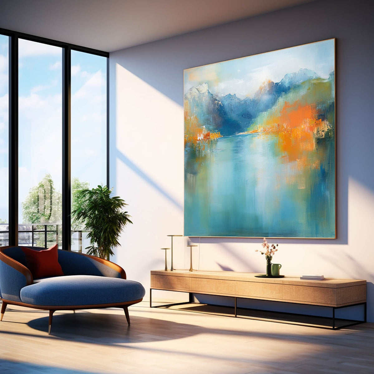Wall Art Abstract Landscape Blending Fresh