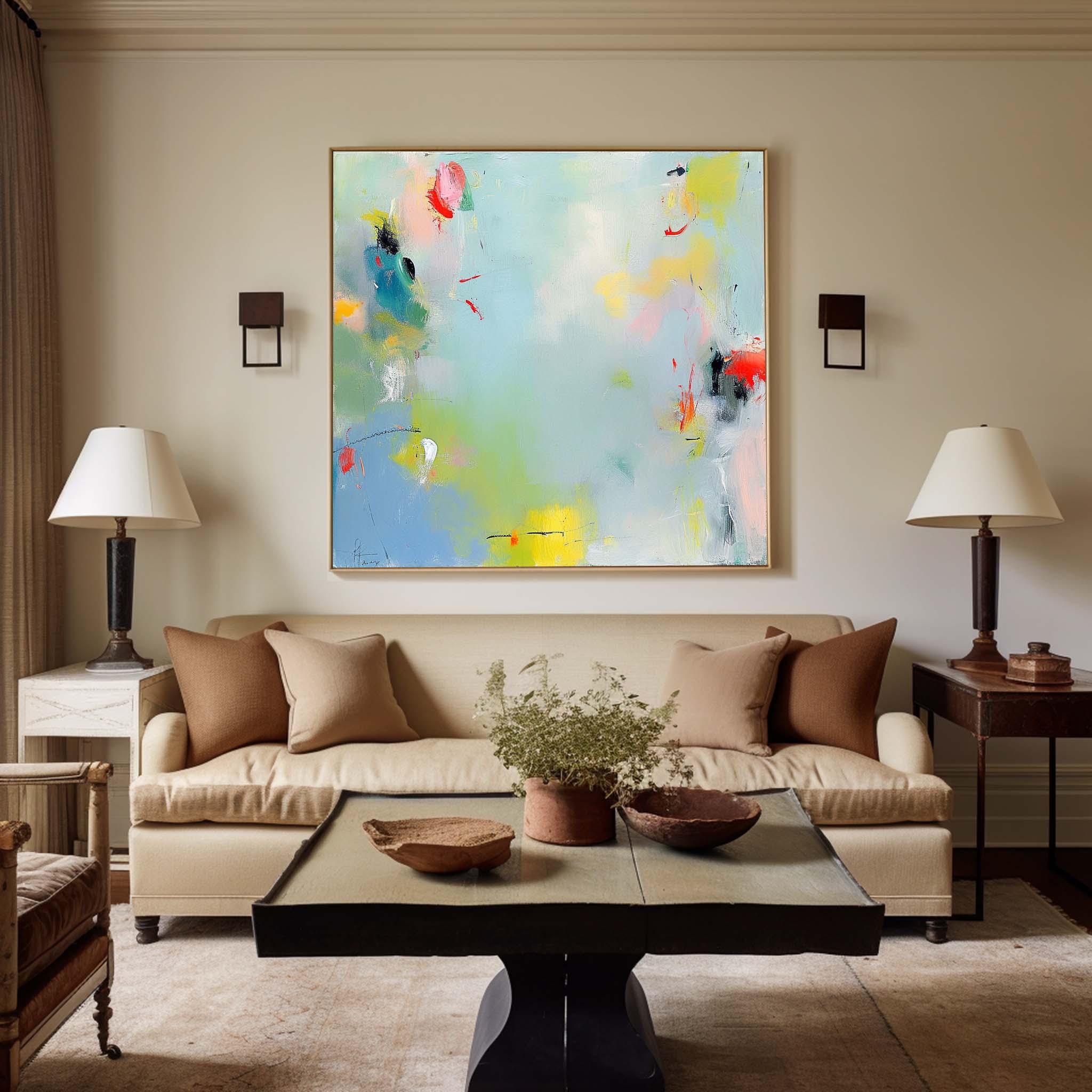 Wall Art Contemporary Abstract Impasto Pop