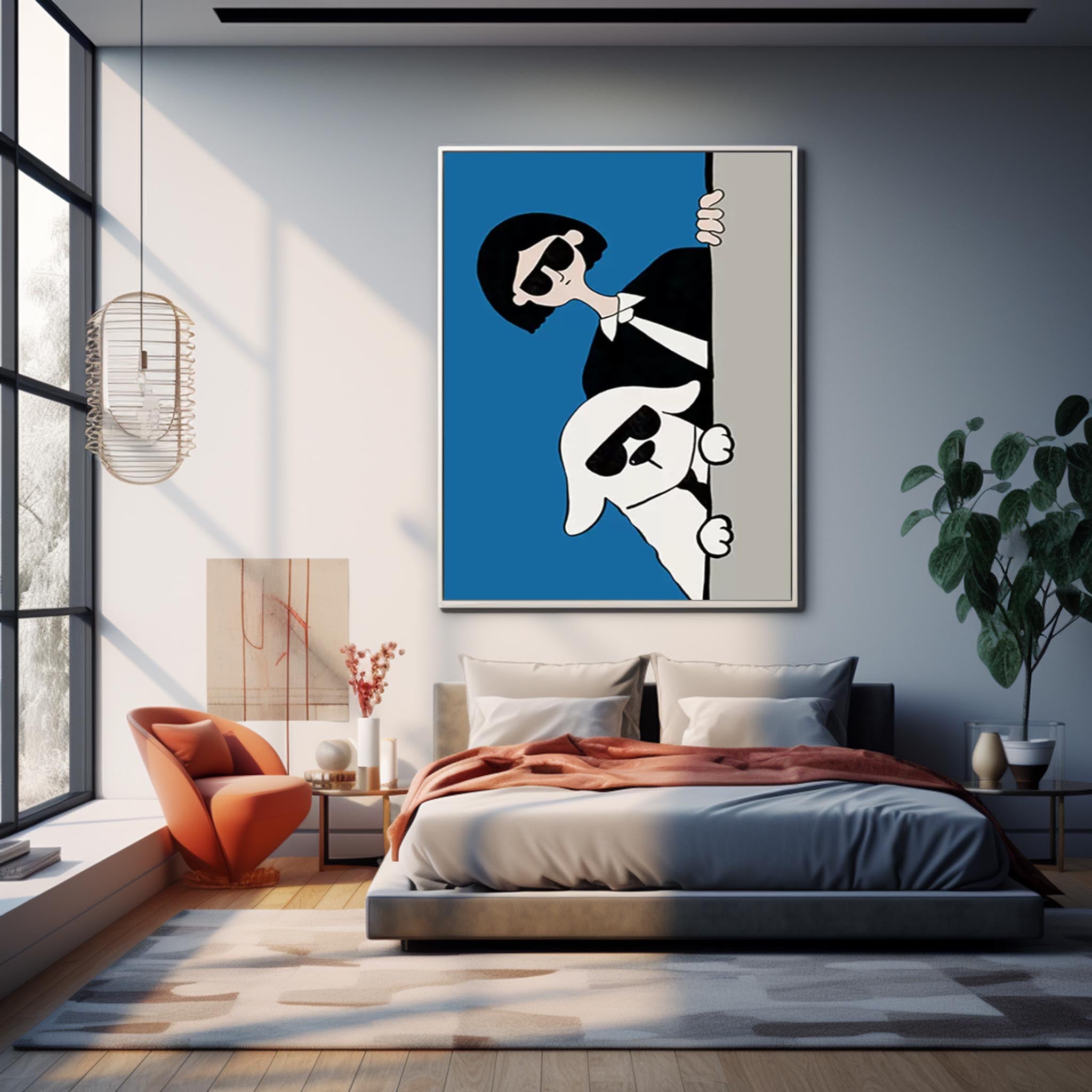 Wall Art Abstract Contemporary Humorous