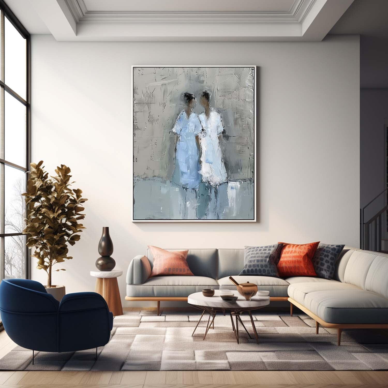 Wall Art People Post-Modern Soft Aesthetic