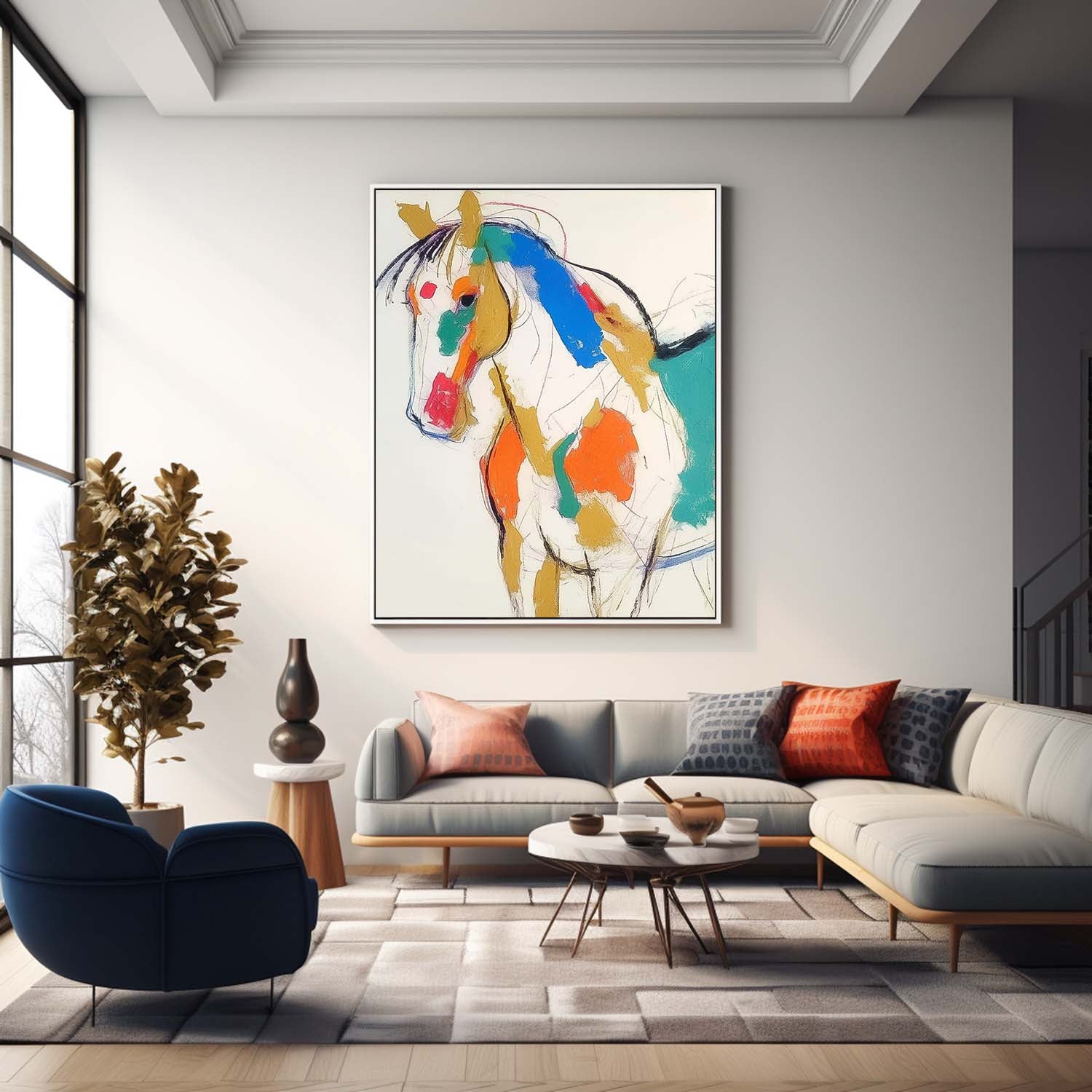 Wall Art Animal Maximalist Contemporary Cartoon