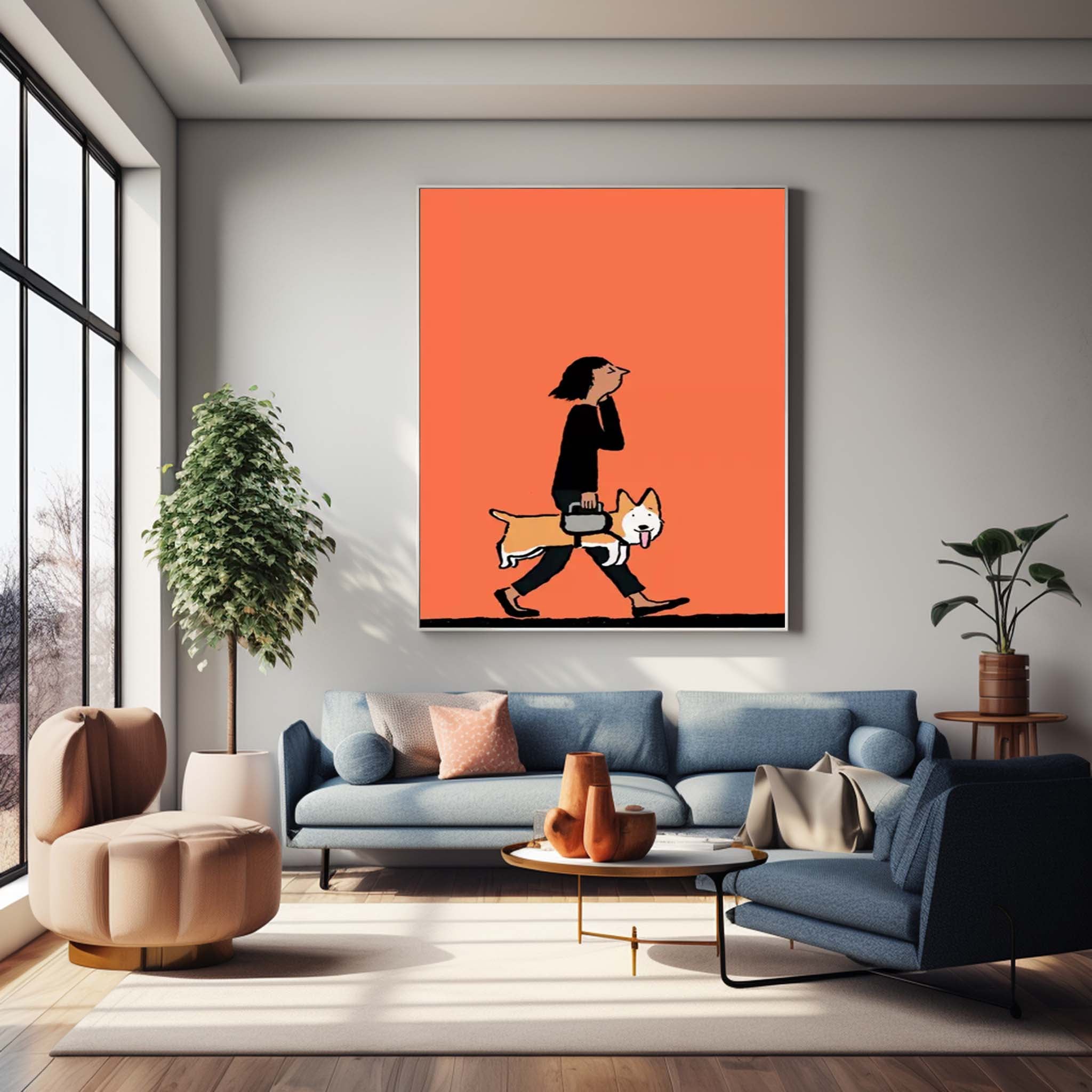 Wall Art Abstract Playful Energetic Pet Pop