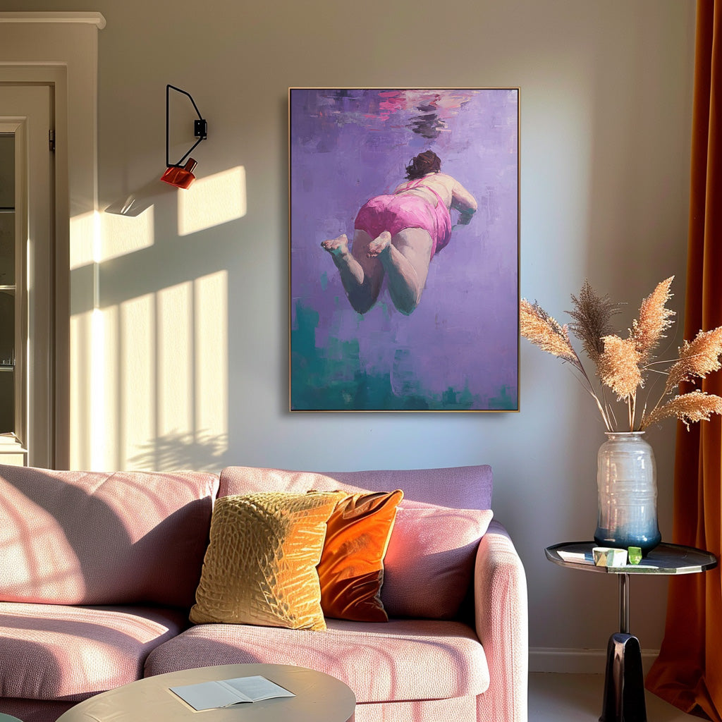 Wall Art Soft People Lyrical Abstract Underwater