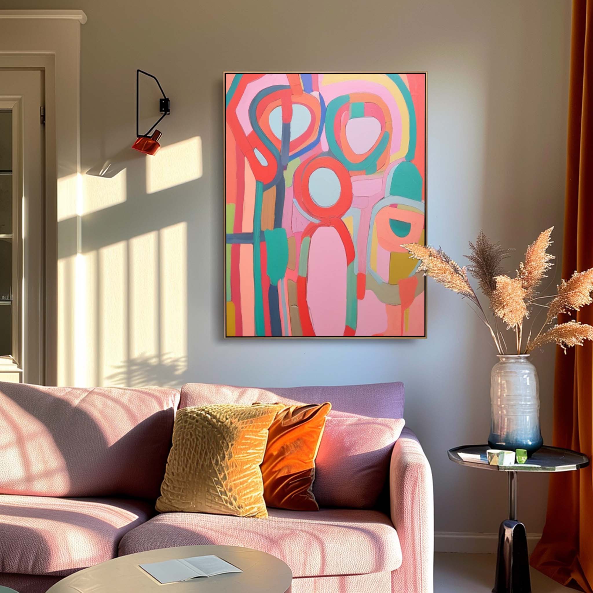 Wall Art Abstract Playful Cheerful Modern