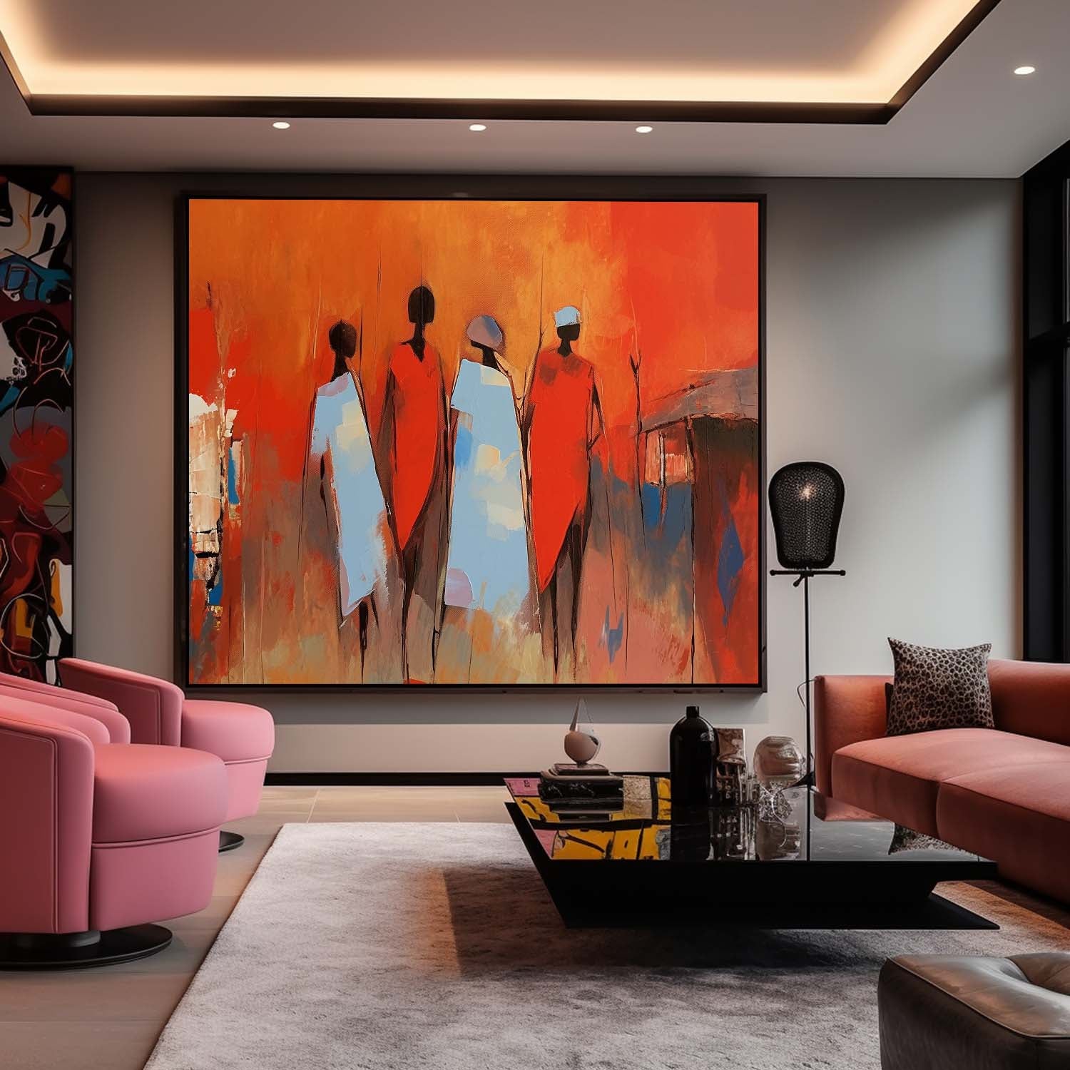 Wall Art Mixed People Serene Minimalist