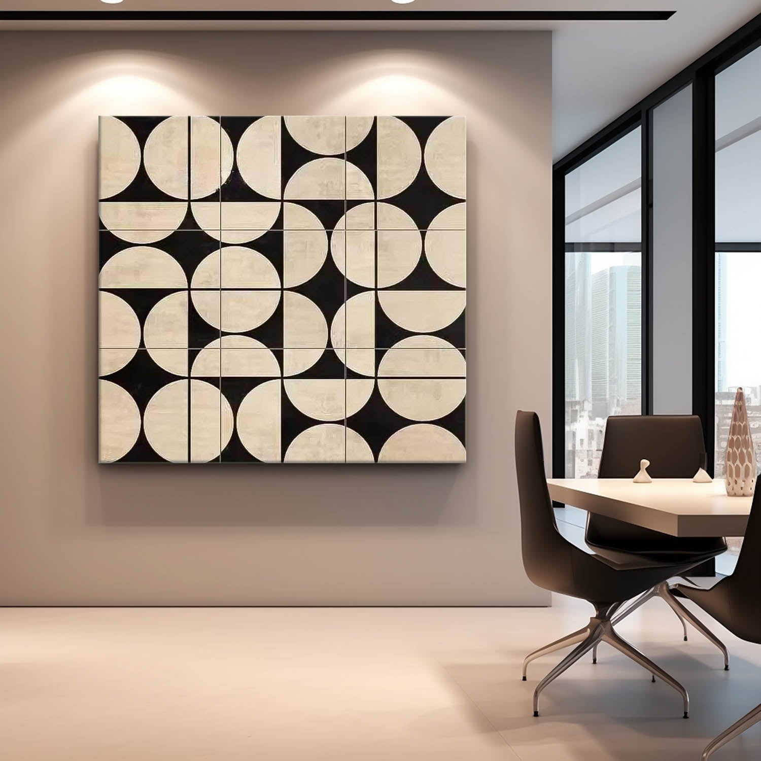 Wall Art Tile Pattern Minimalist Precise Elegant