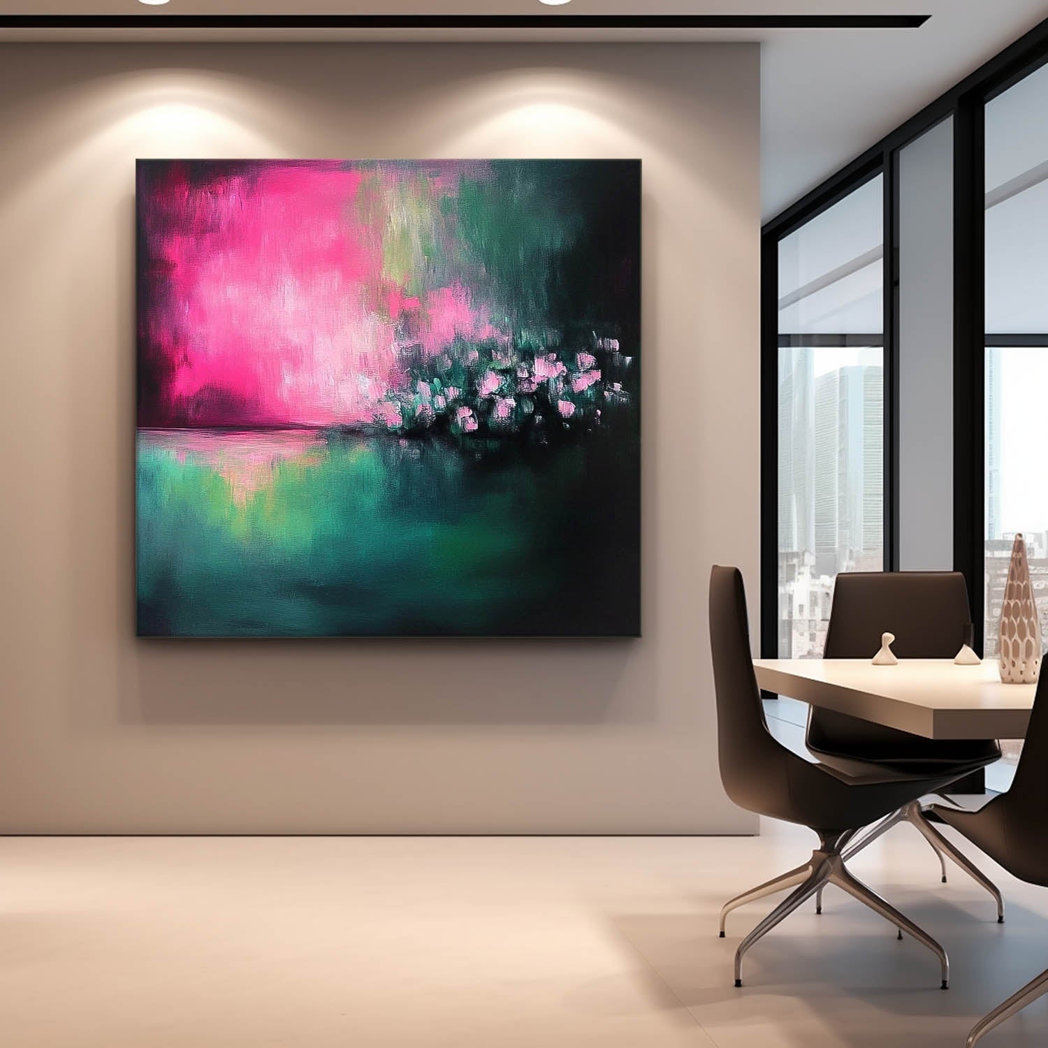 Wall Art Abstract Lyrical Neo-Impressionist Scene