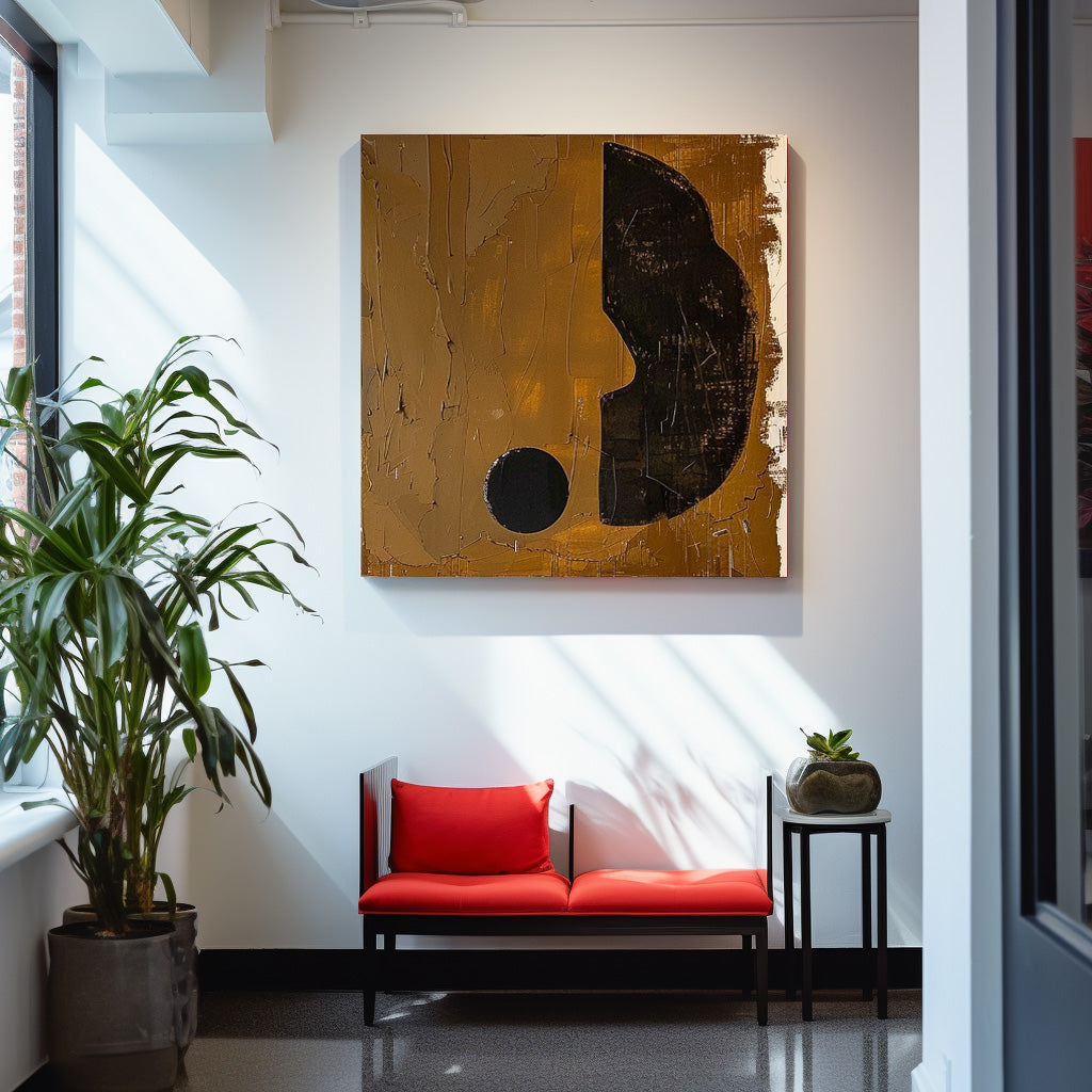 Wall Art Minimalist Geometric Warm Neutral Modern