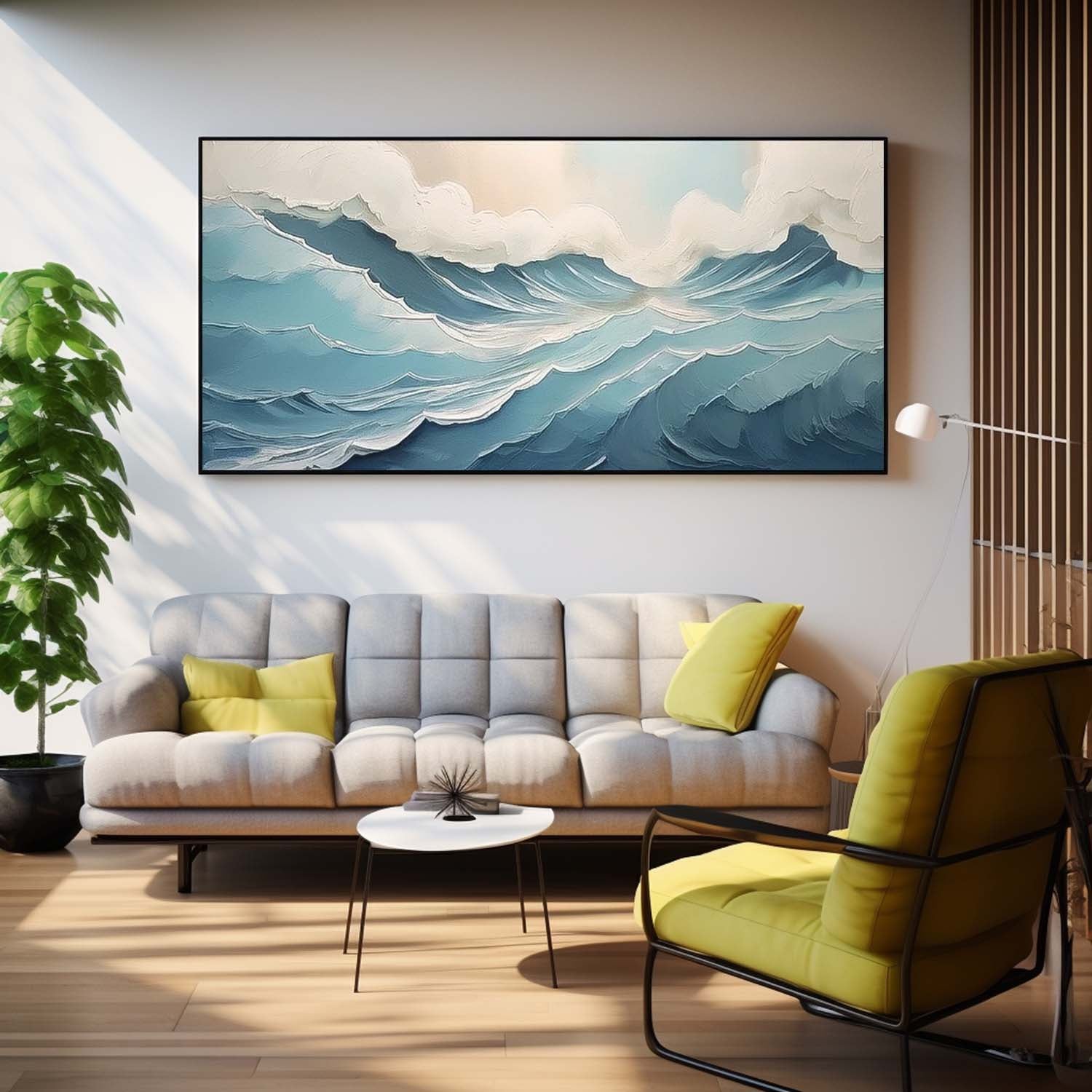 Wall Art Impasto Beach & Ocean Vibrant Painterly