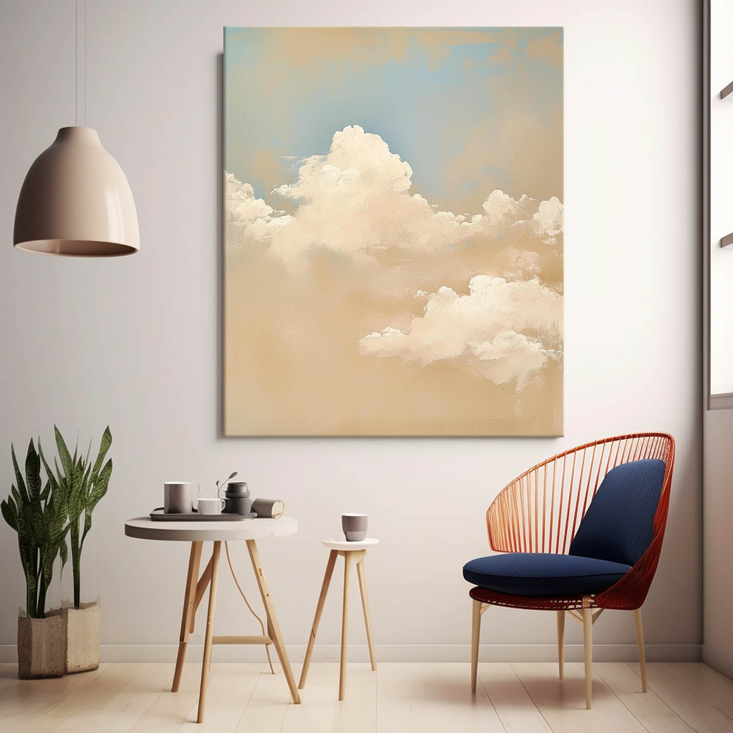 Wall Art Landscape Impasto Soft Cloud