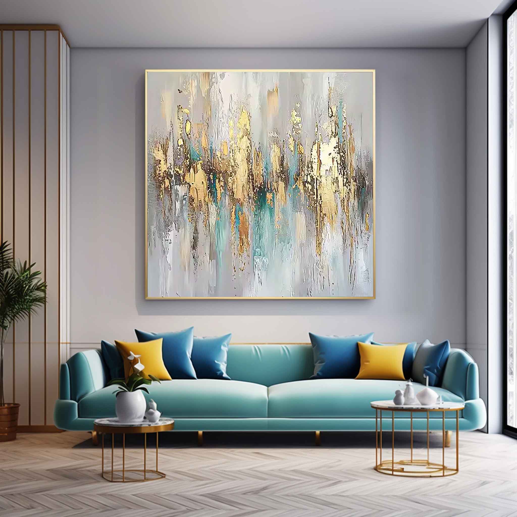 Wall Art Impasto Abstract Modern Painterly Scene
