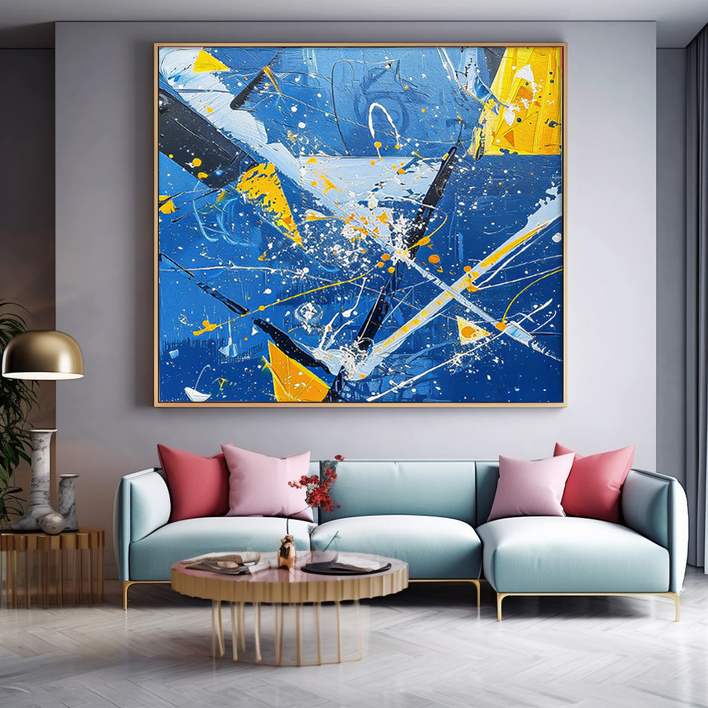 Wall Art Action Abstract Energetic Expressionist