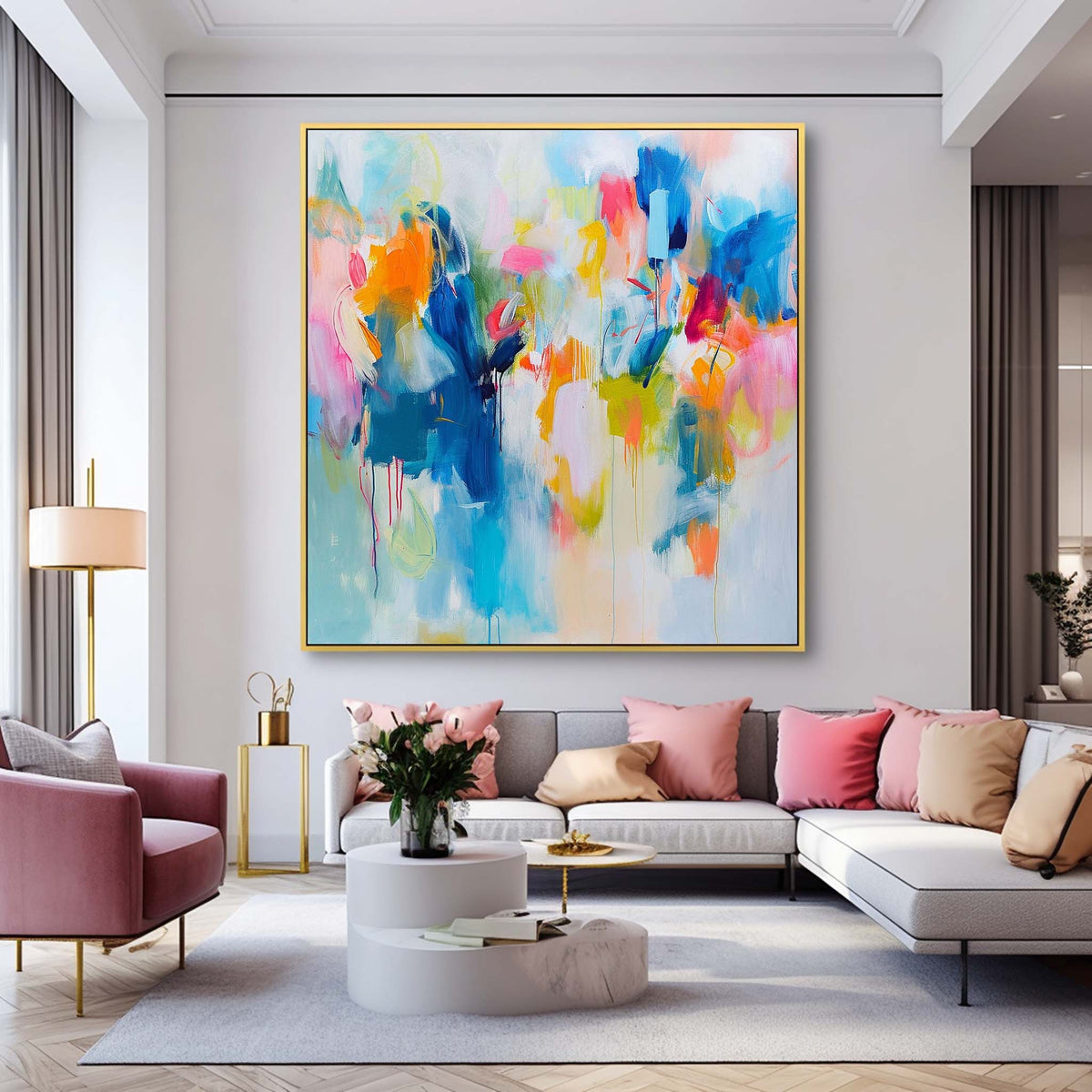 Abstract Canvas Art #AB468