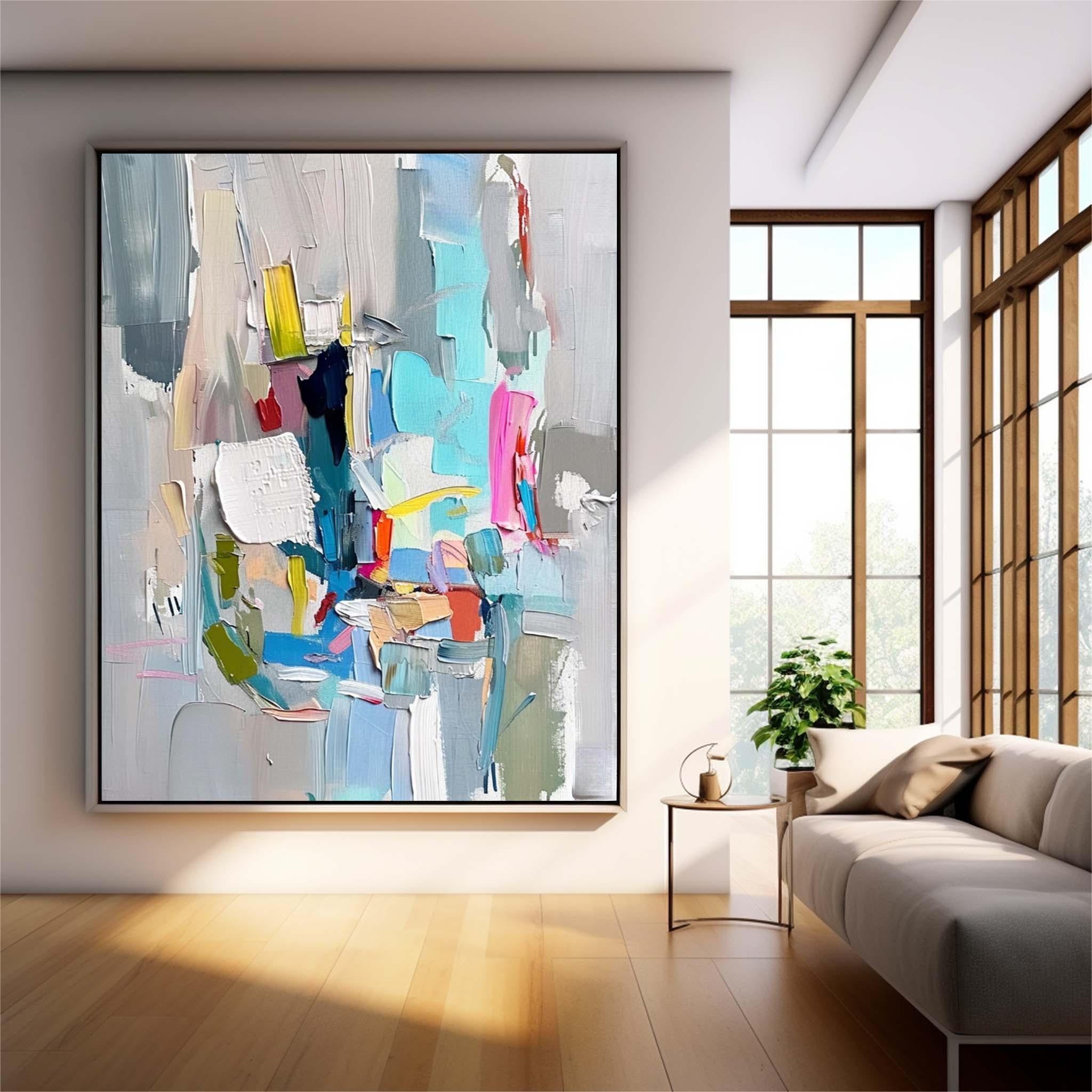 Wall Art Contrast Palette Abstract Edgy Playful