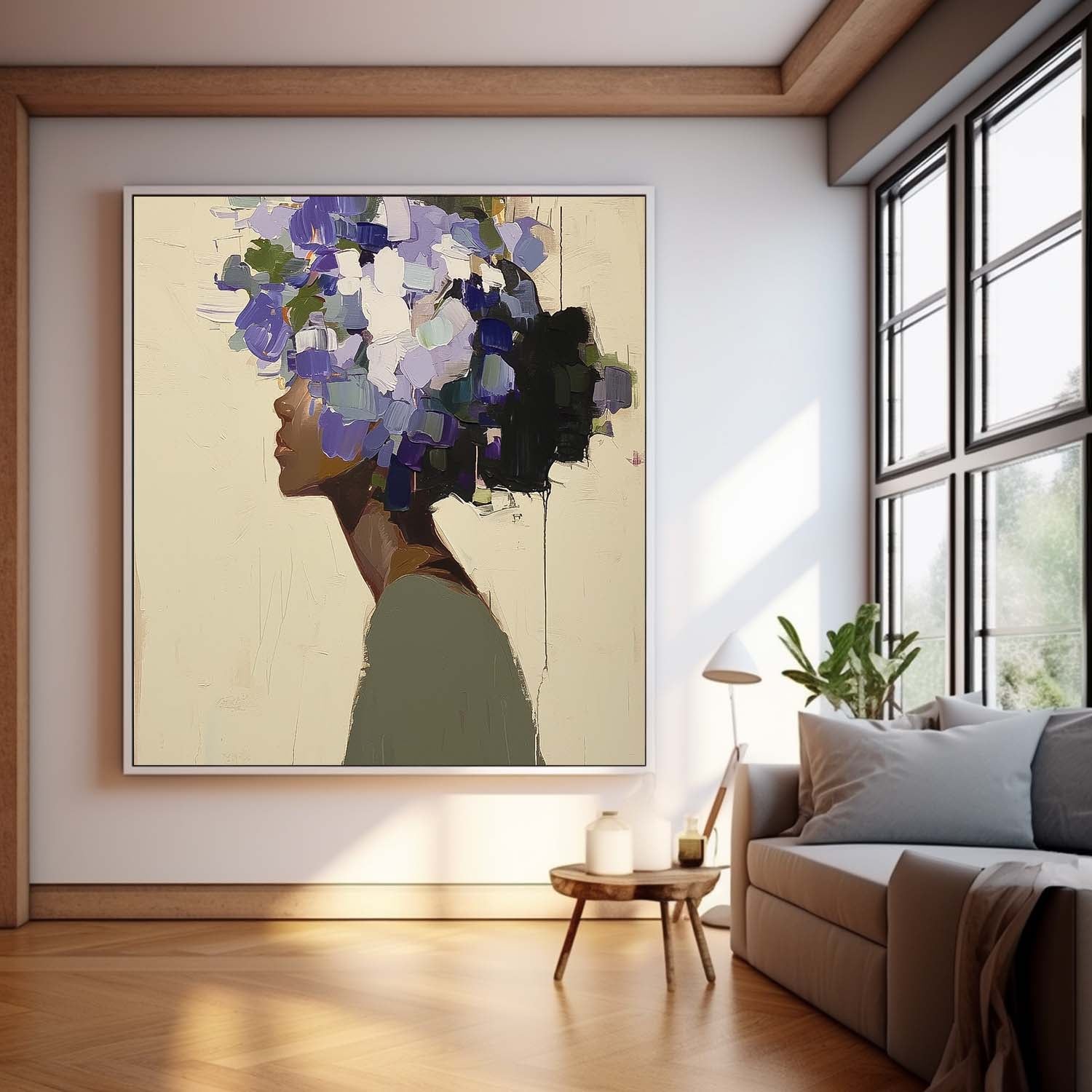 Wall Art Floral People Elegant Painterly Ethereal