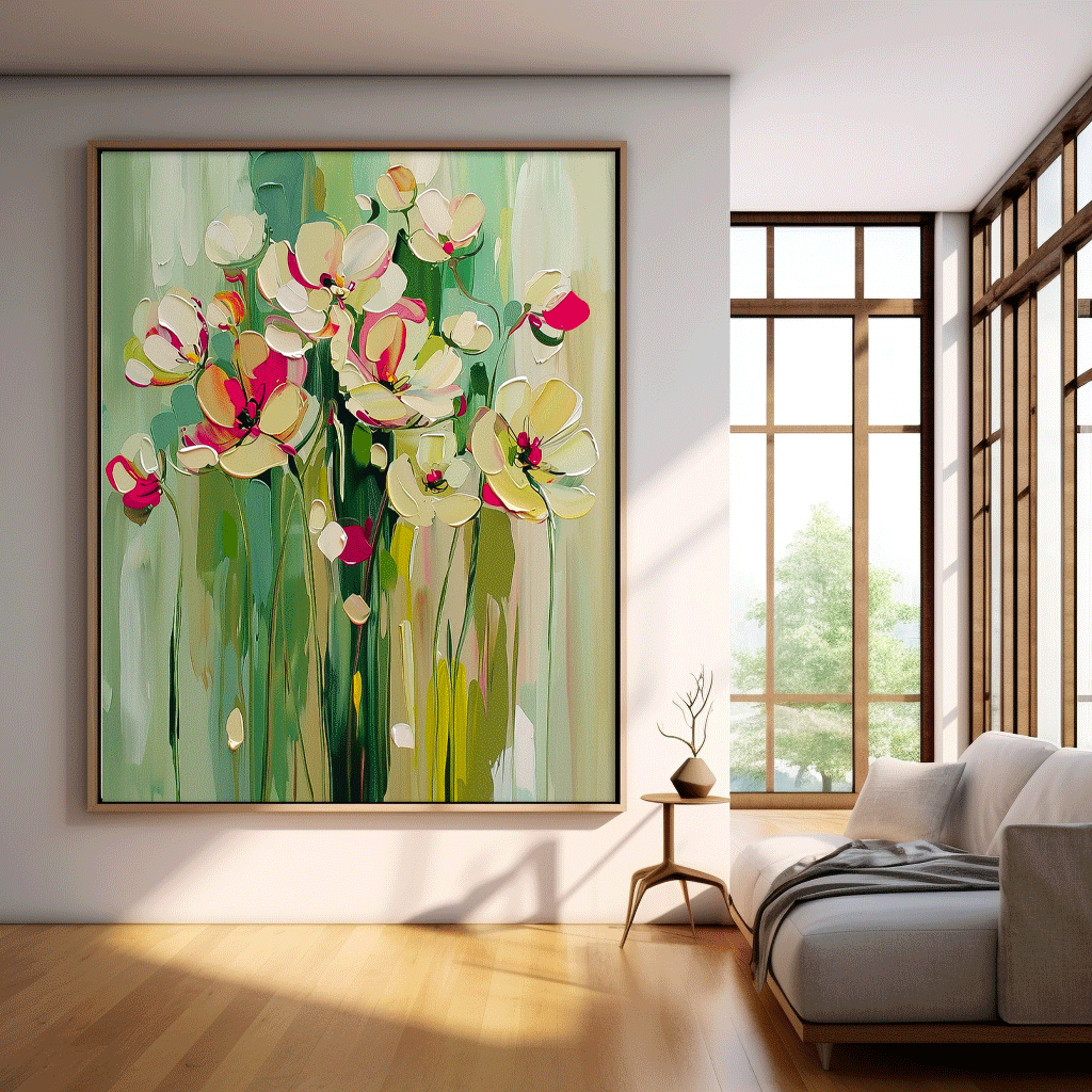 Wall Art Flower Still Life Lively Warm Pop