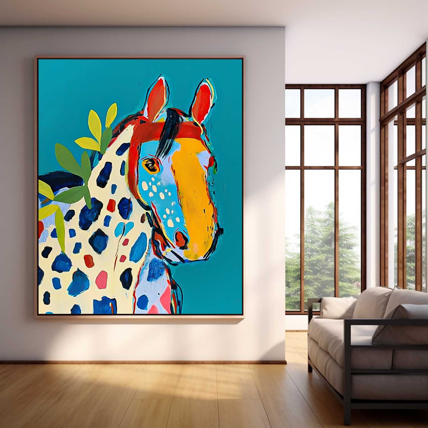 Wall Art Animal Maximalist Patchwork Decor