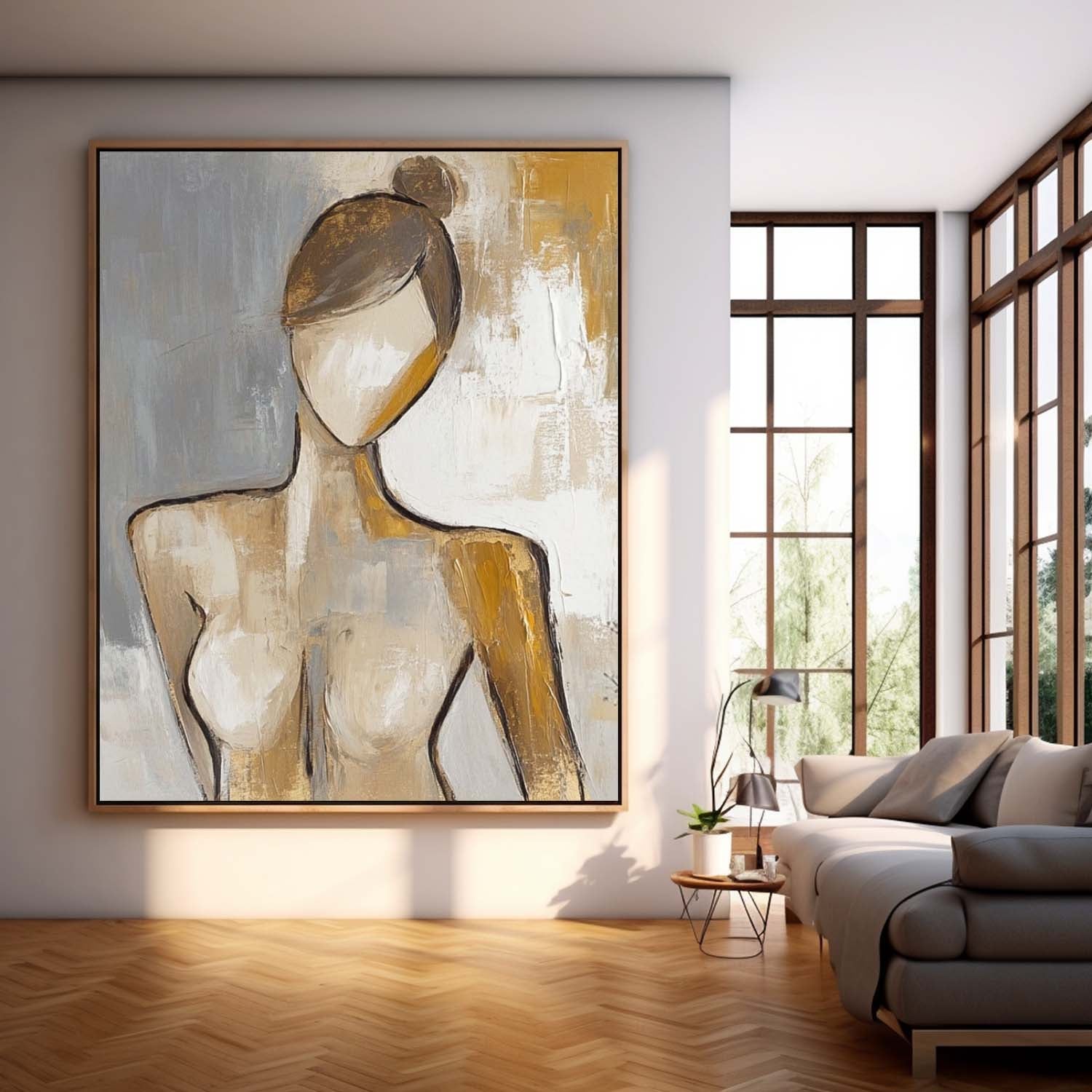 Wall Art People Minimalist Line Figure Artistic