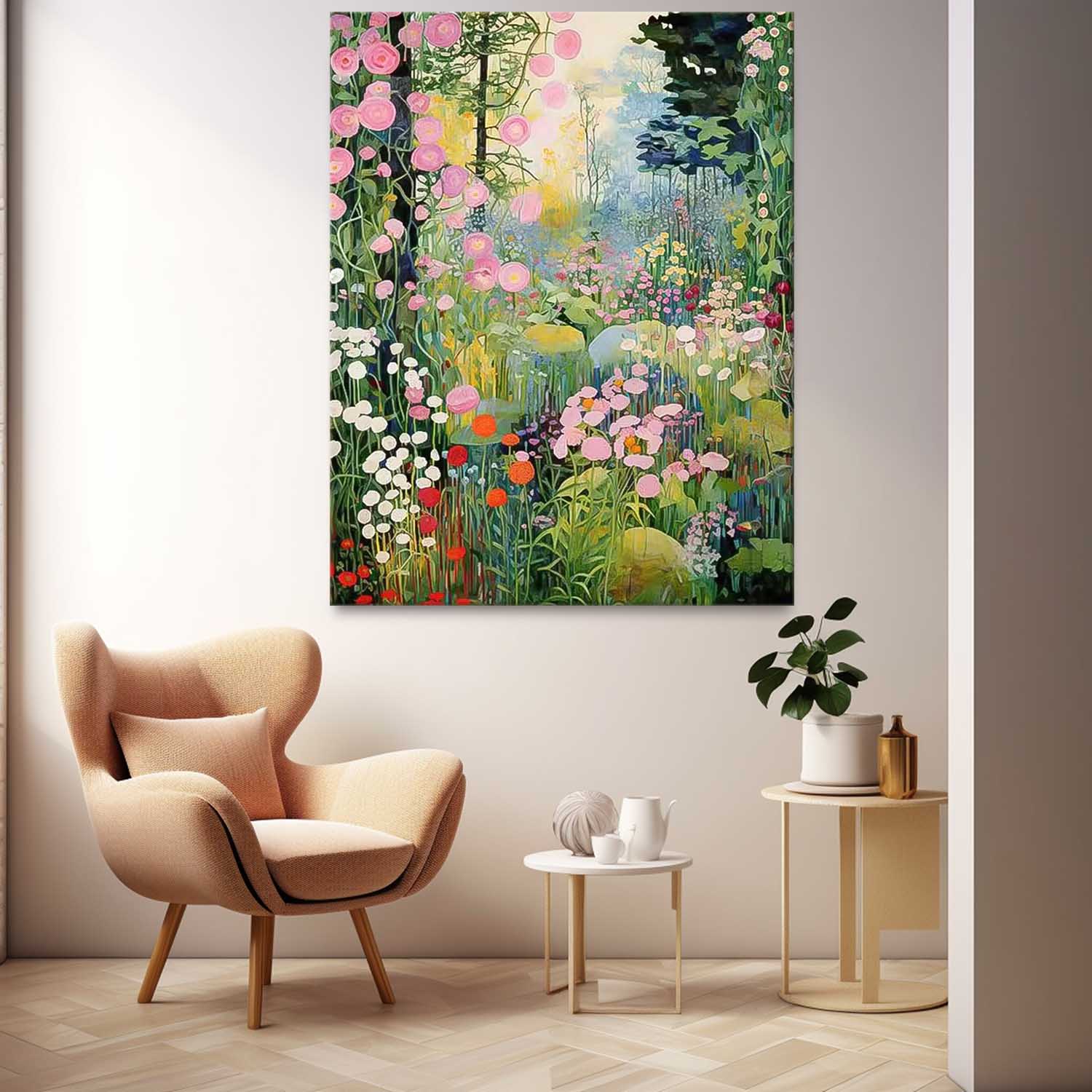Wall Art Flower Contemporary Painterly Serene Nature