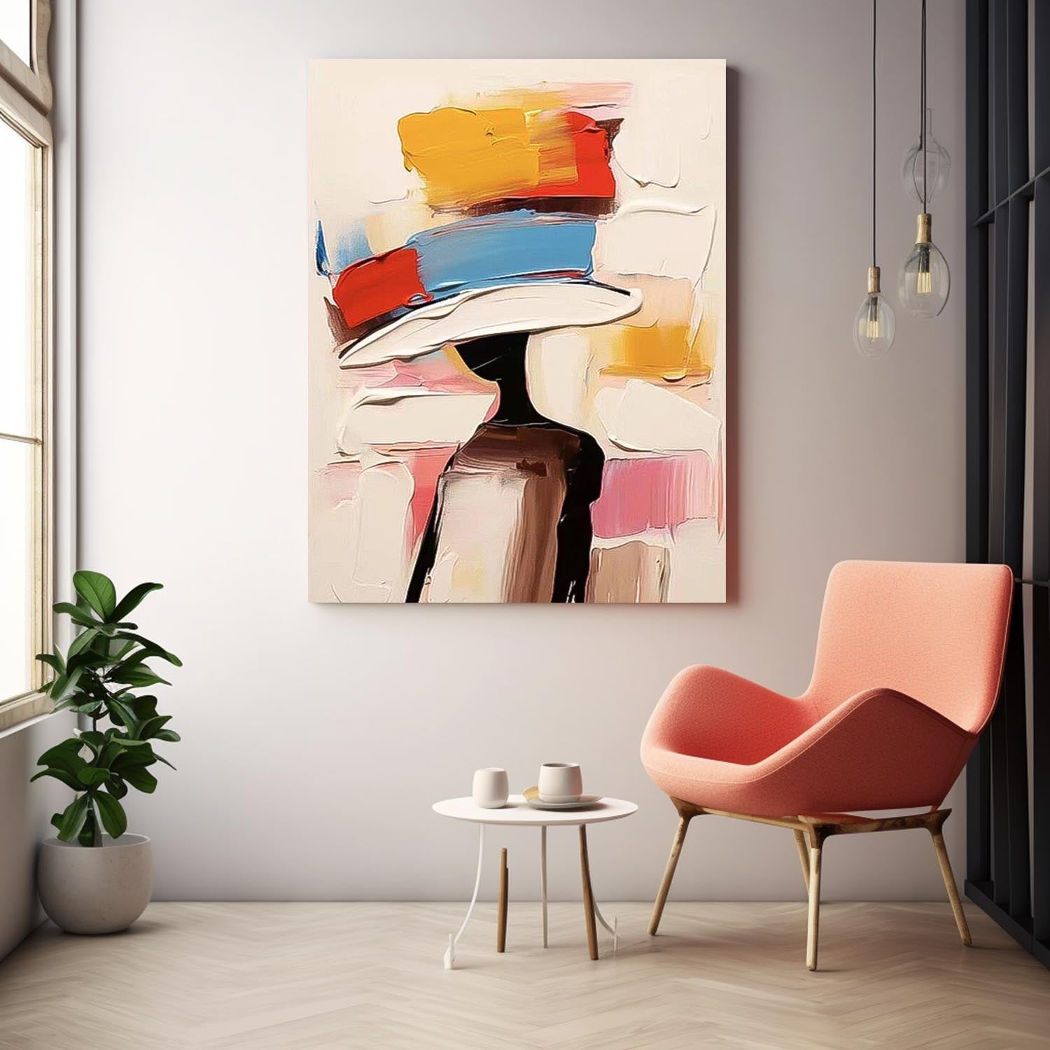 Wall Art Abstract People Introspective Contemplative