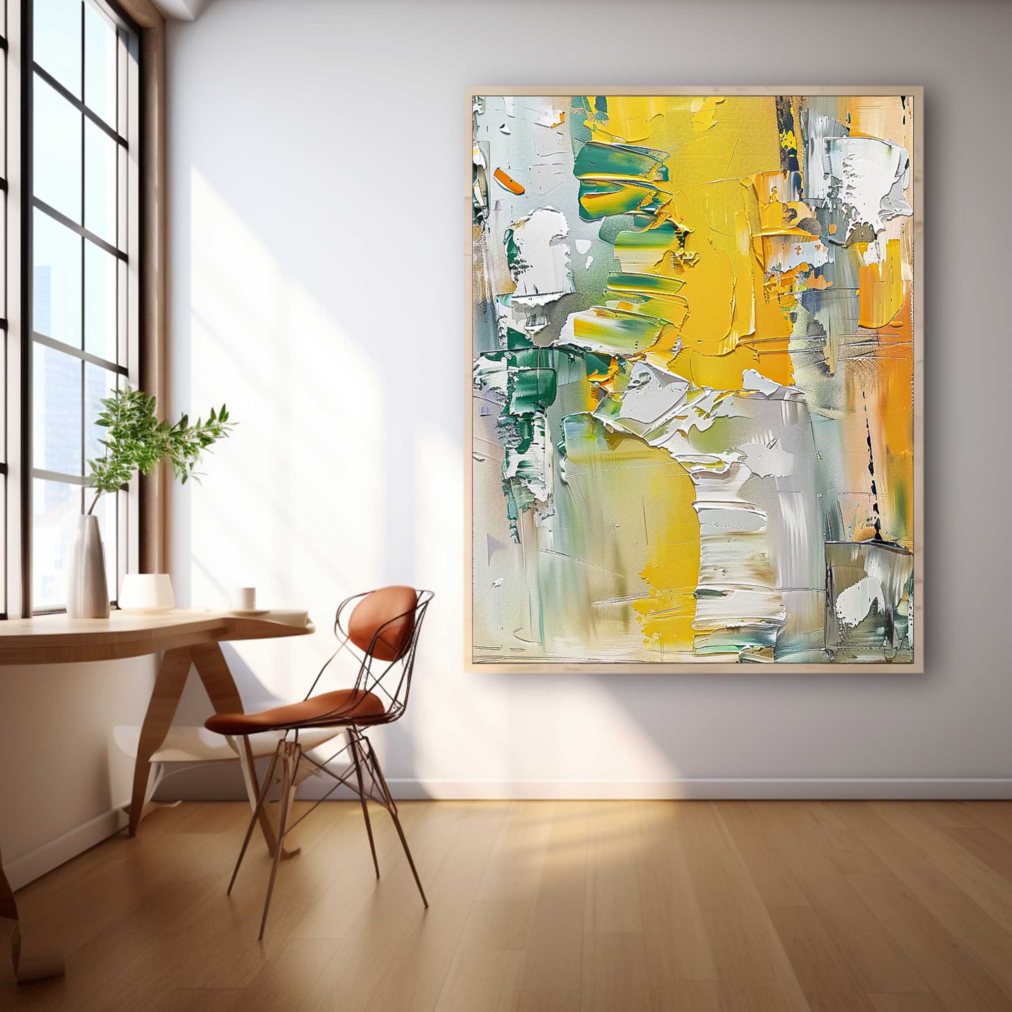 Wall Art Vibrant Impasto Abstract Expressionist
