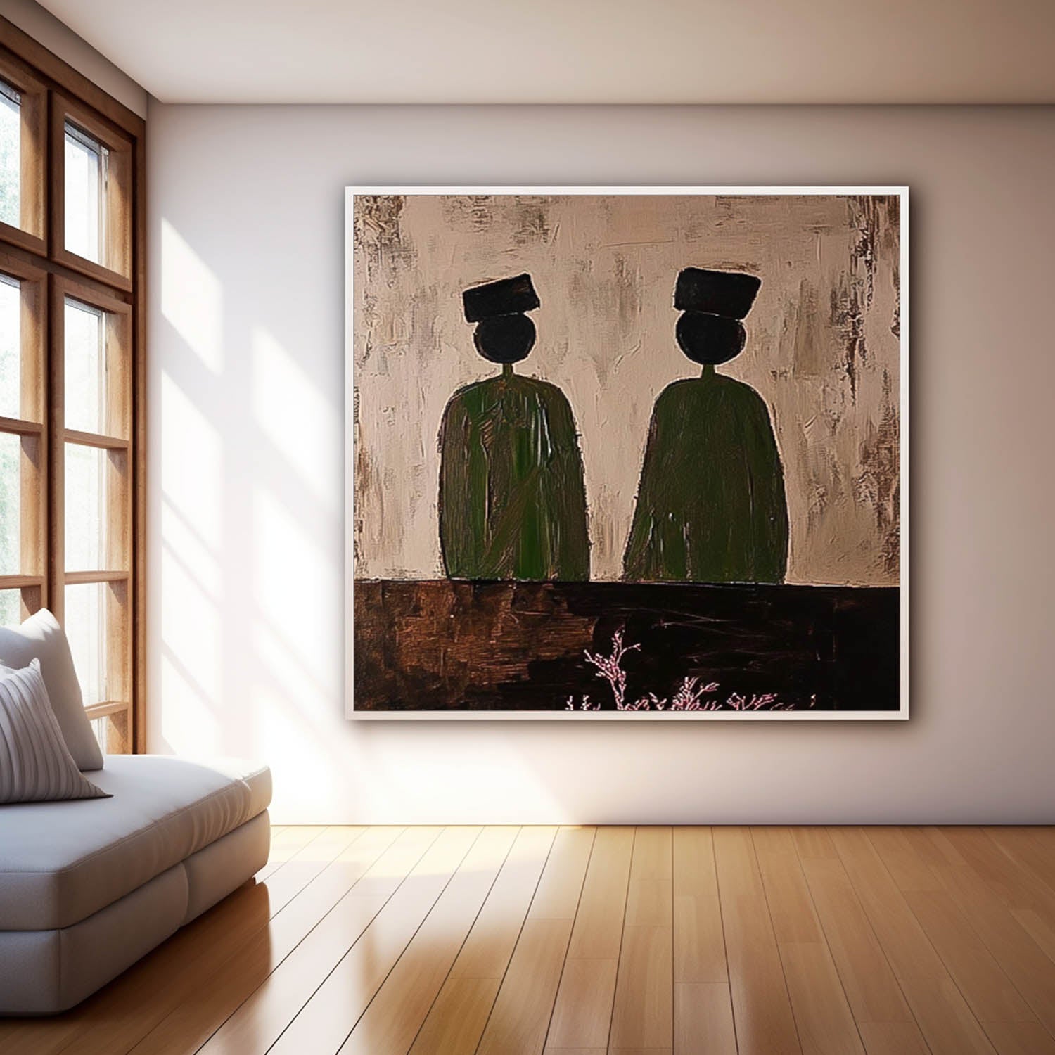 Wall Art Back View Figure Silhouette Modern