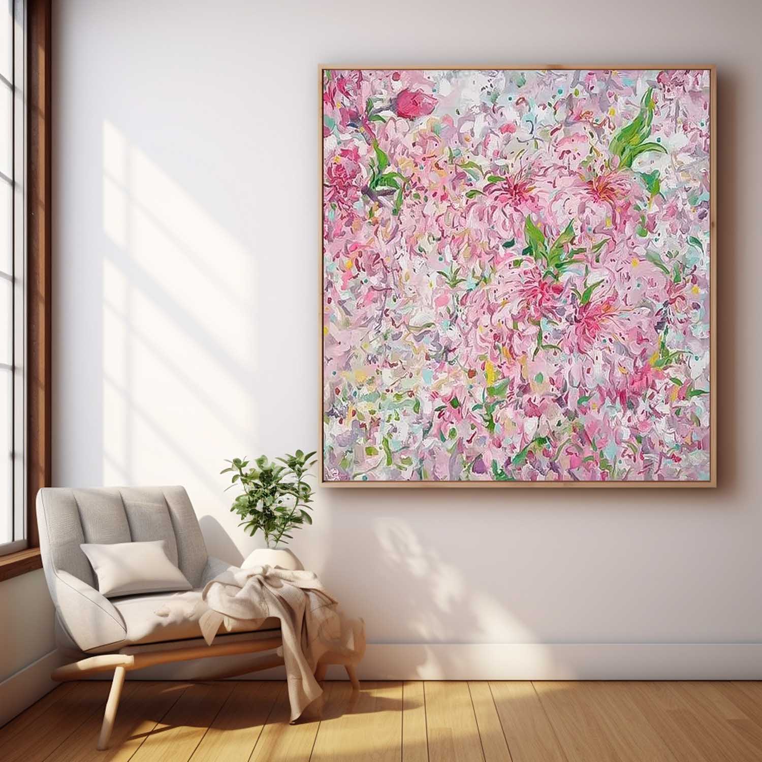 Wall Art Impasto Flower Elegant Impressionist
