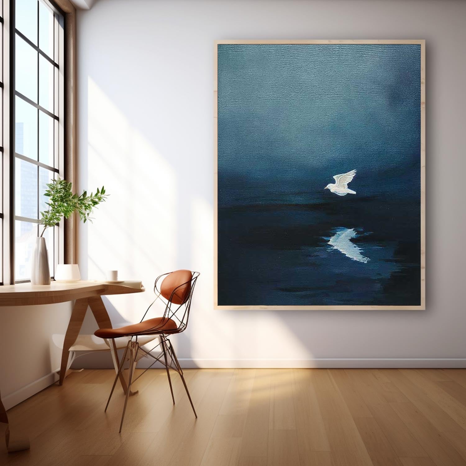 Wall Art Minimalist Silhouette Painterly