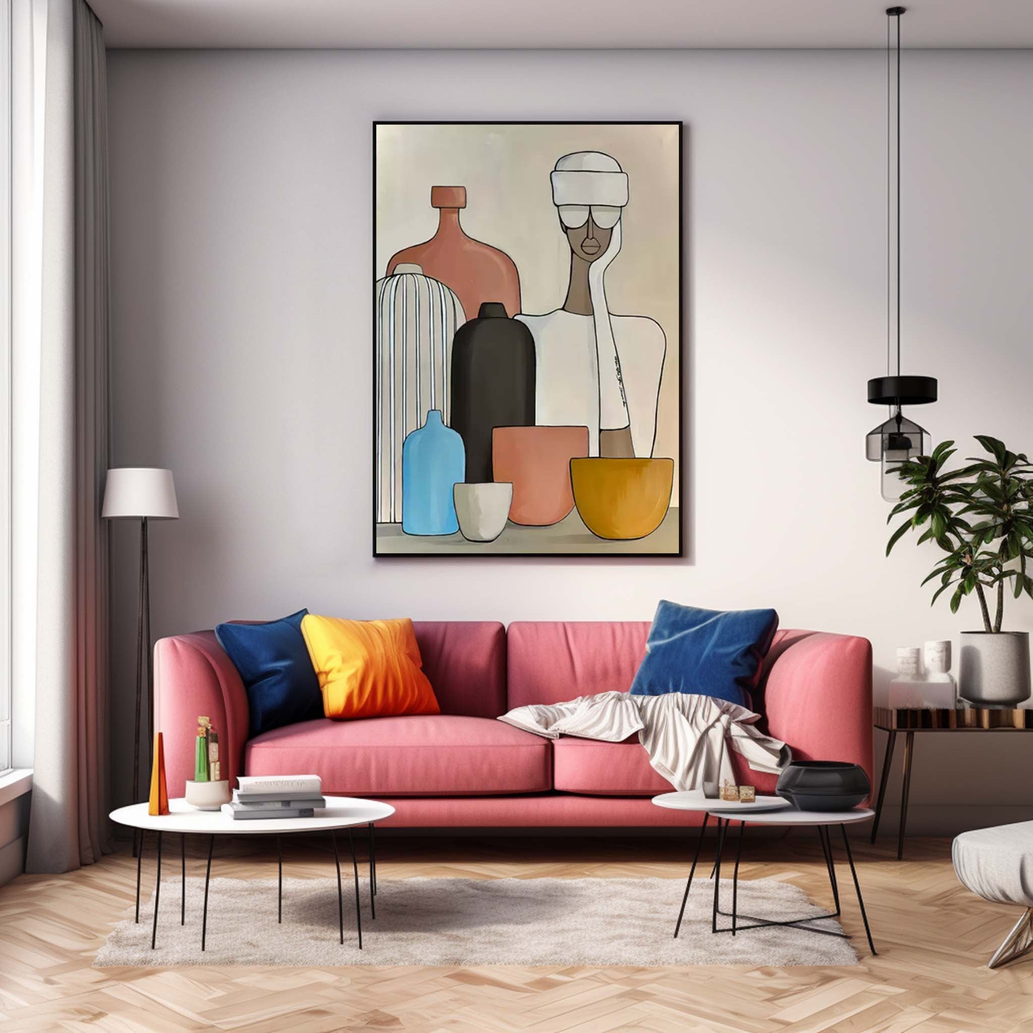 Wall Art Abstract Pop Cartoon Illustration