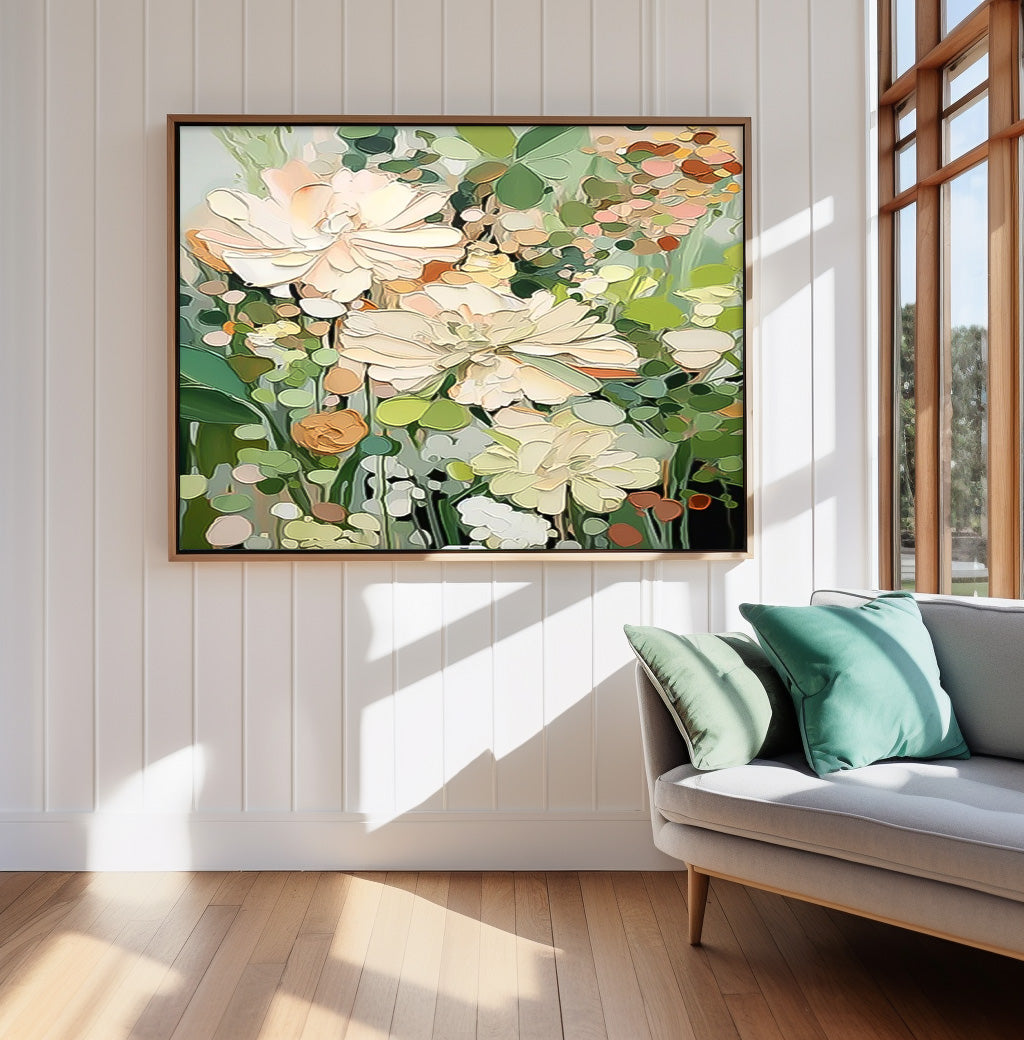 Wall Art Bouquet Design Minimalist Fresh